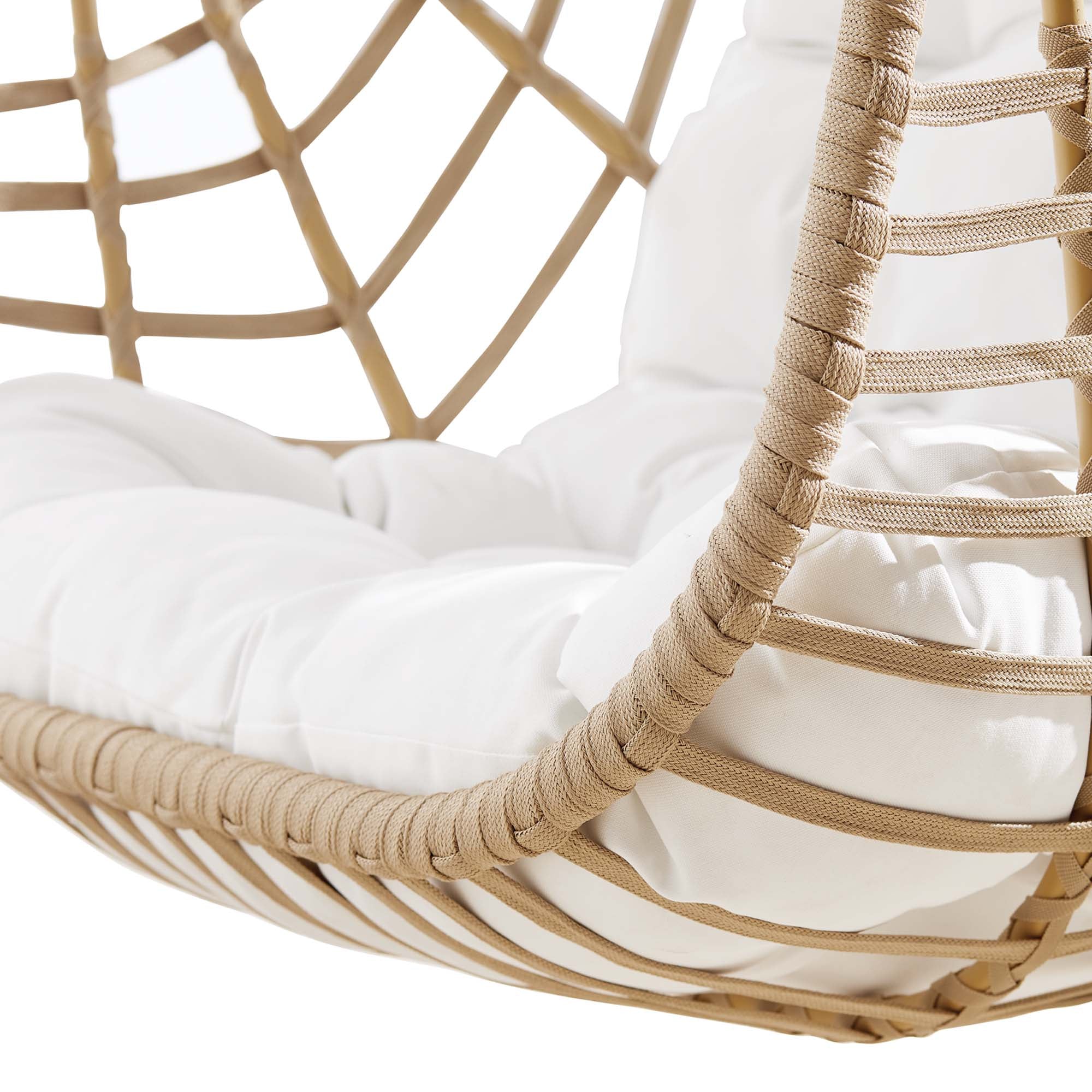 Modway Amalie Wicker Rattan Outdoor Patio Rattan Swing Chair without Stand