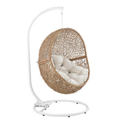 Modway Encase Outdoor Patio Rattan Swing Chair