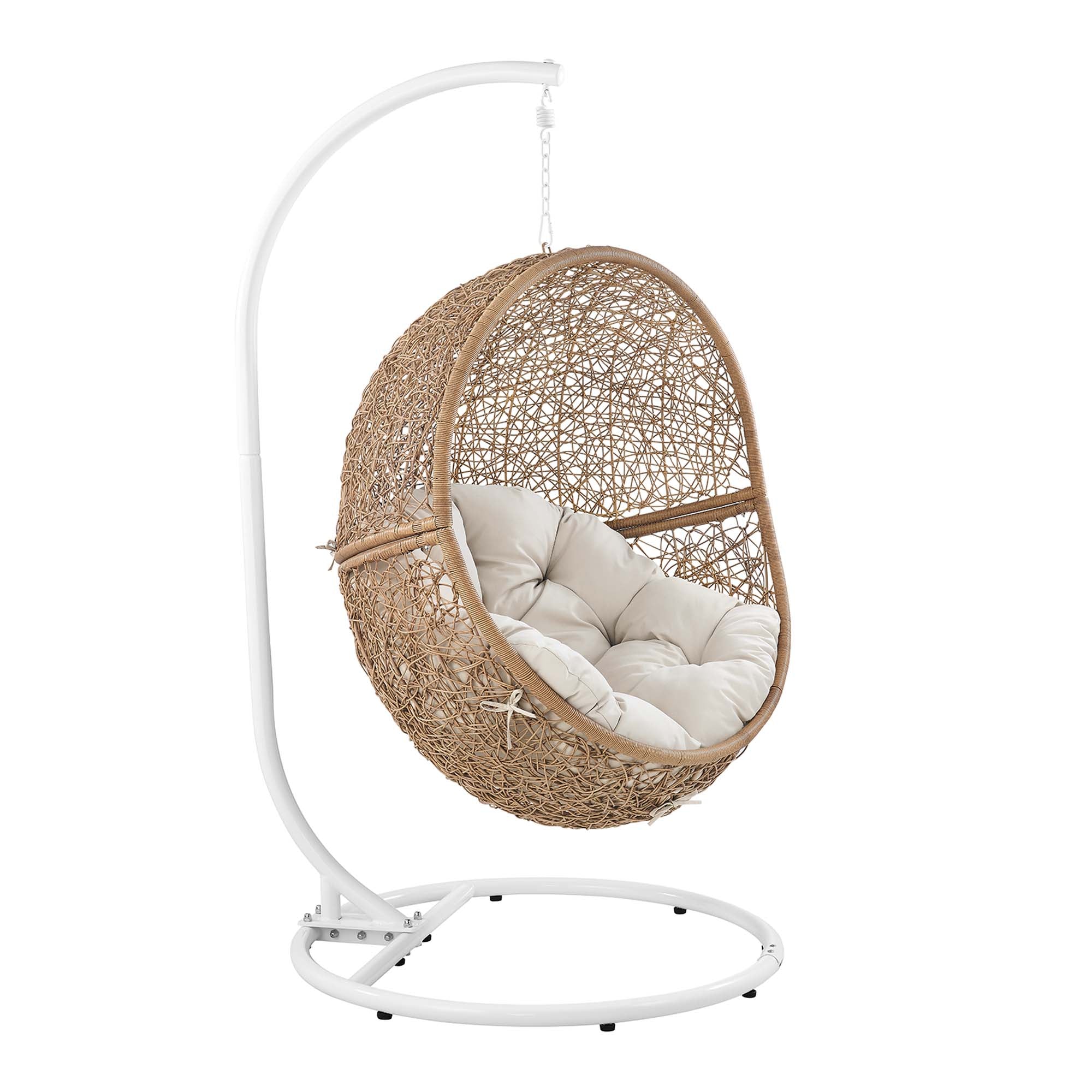Modway Encase Outdoor Patio Rattan Swing Chair