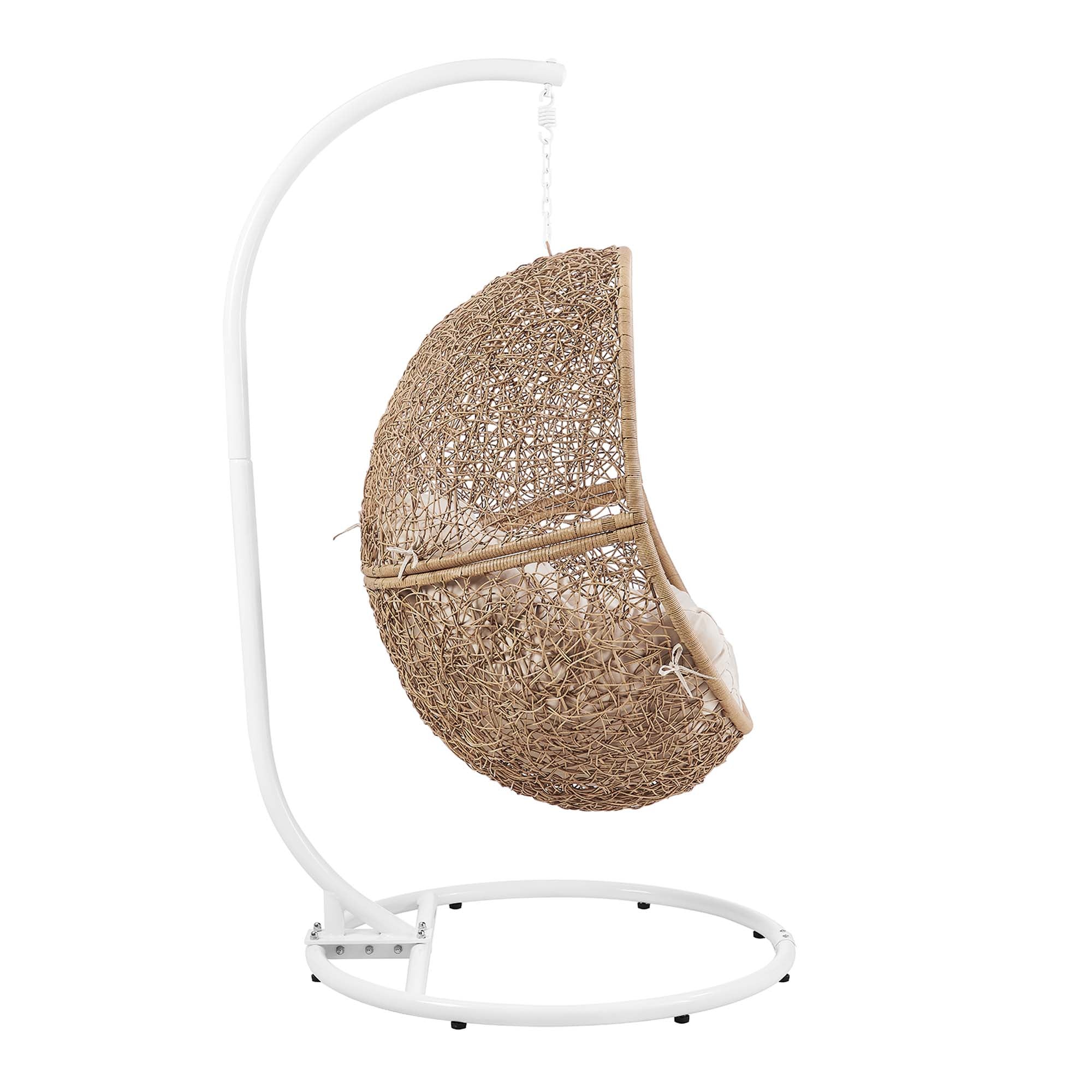 Modway Encase Outdoor Patio Rattan Swing Chair