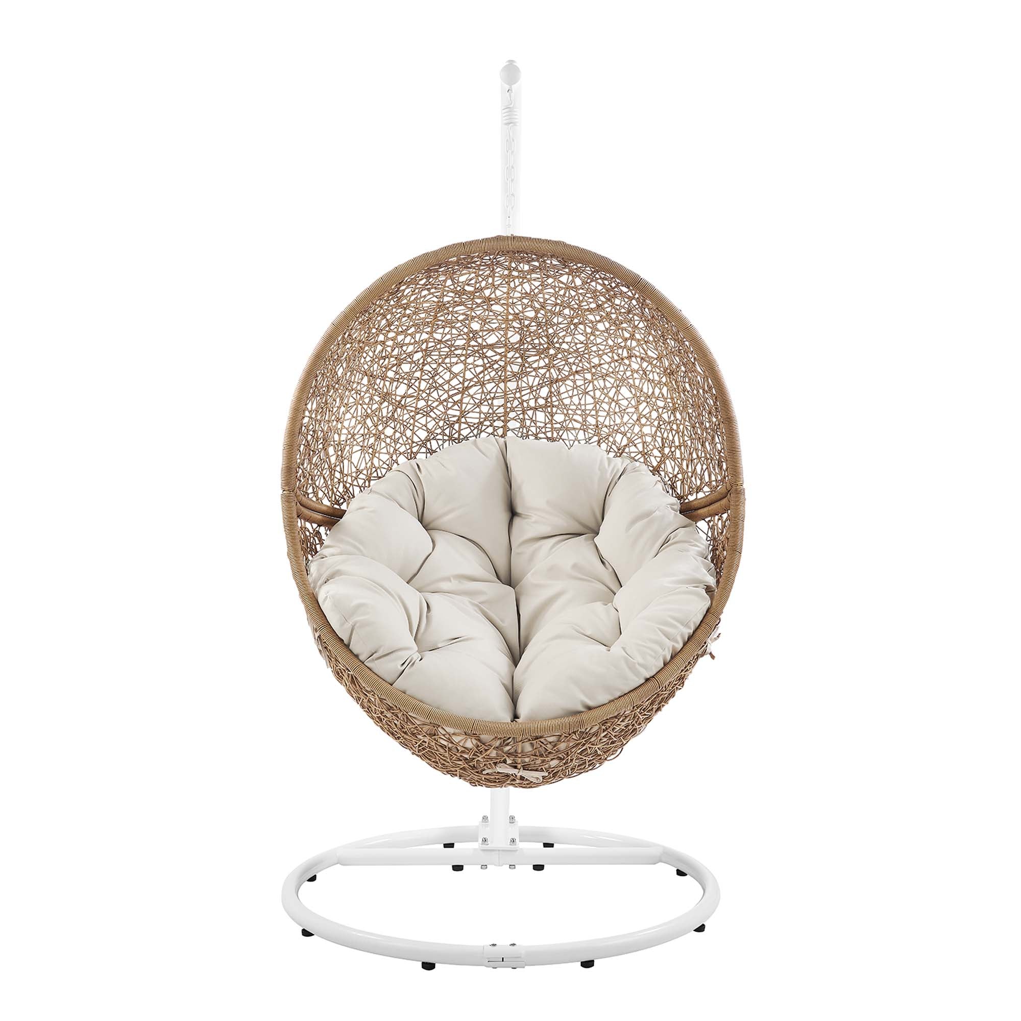 Modway Encase Outdoor Patio Rattan Swing Chair