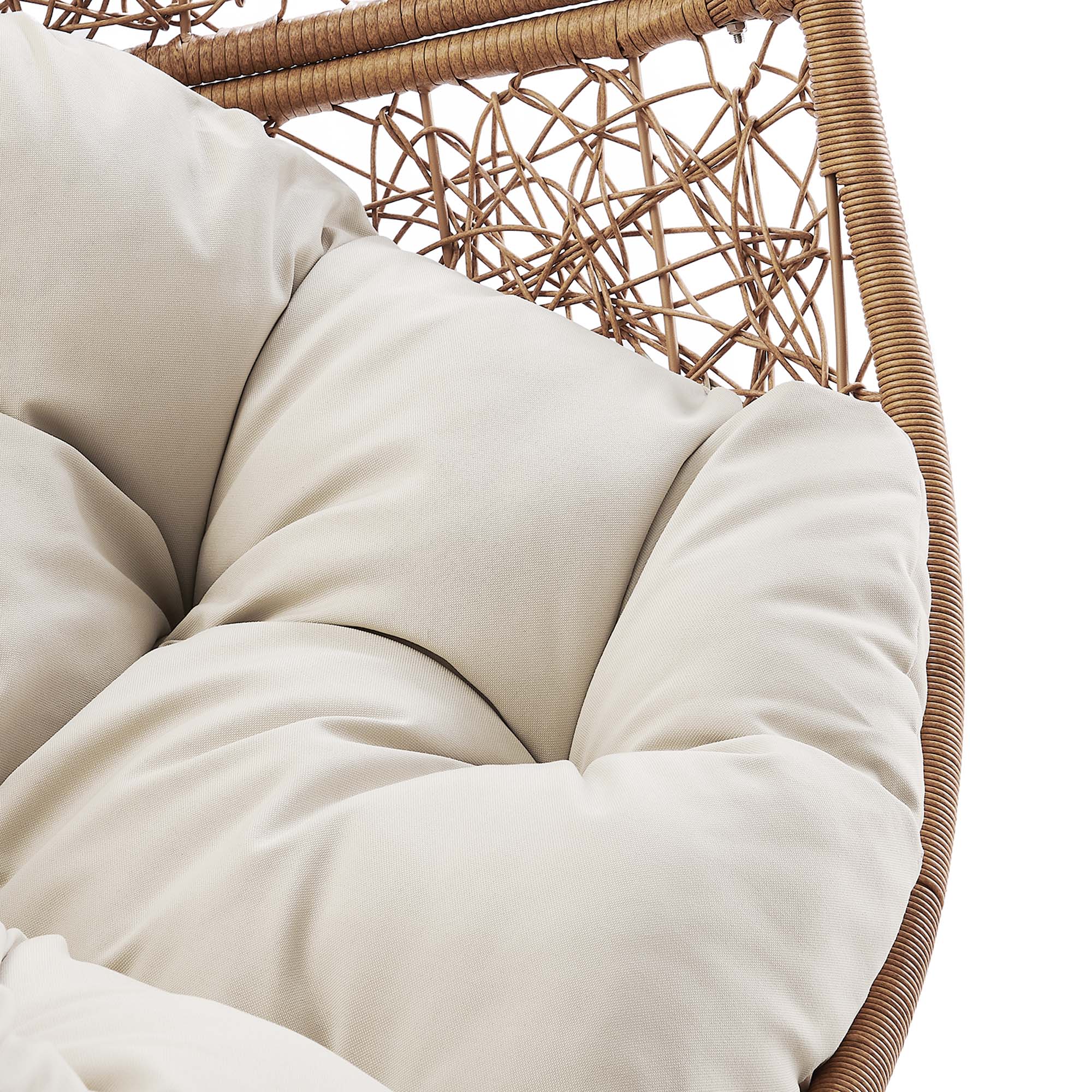 Modway Encase Outdoor Patio Rattan Swing Chair