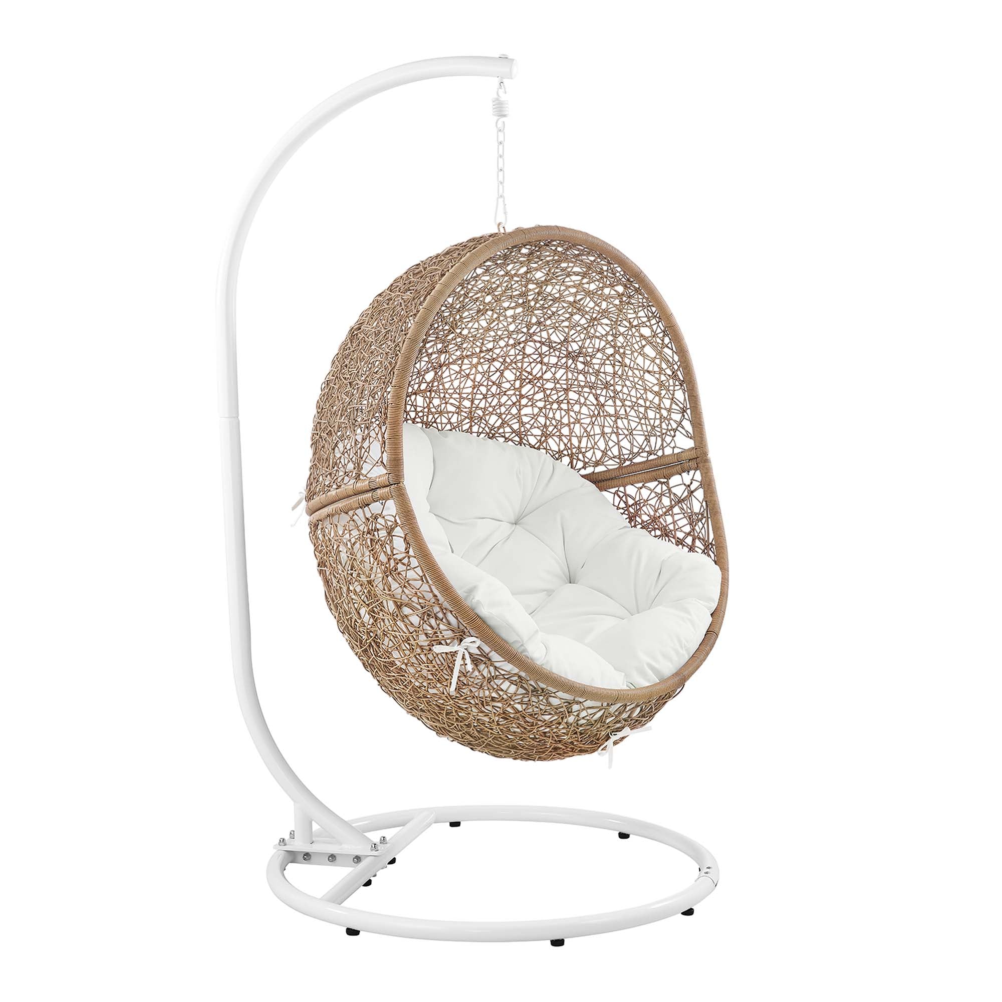 Modway Encase Outdoor Patio Rattan Swing Chair