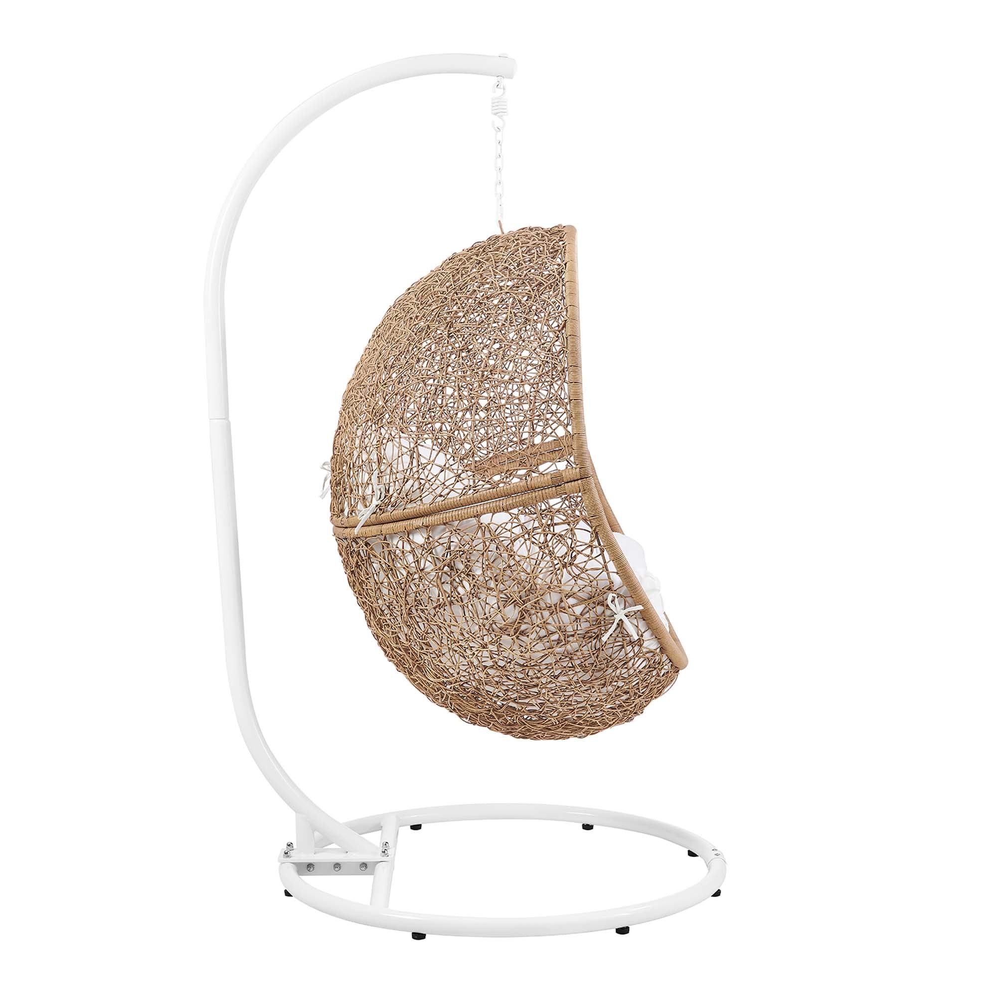 Modway Encase Outdoor Patio Rattan Swing Chair