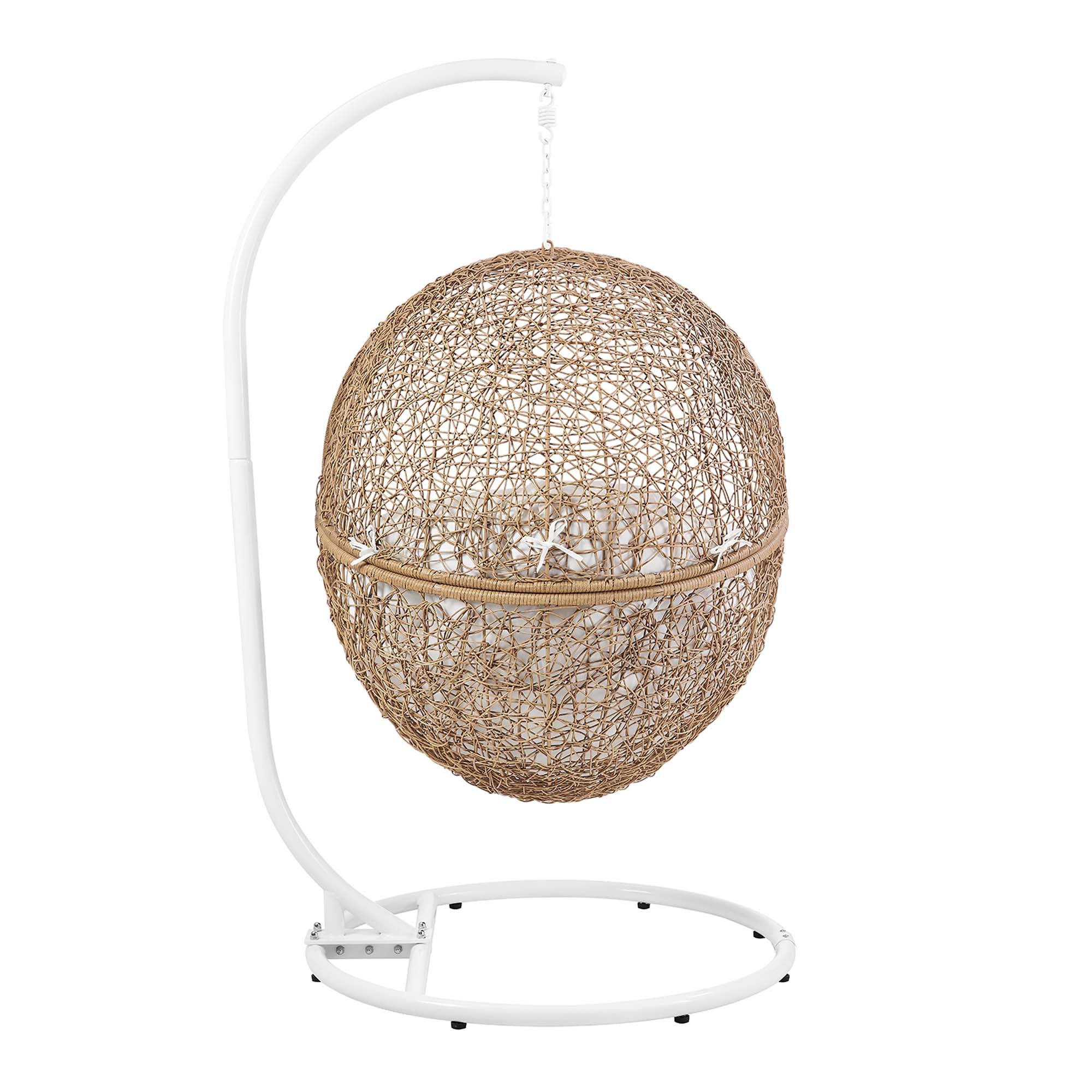 Modway Encase Outdoor Patio Rattan Swing Chair