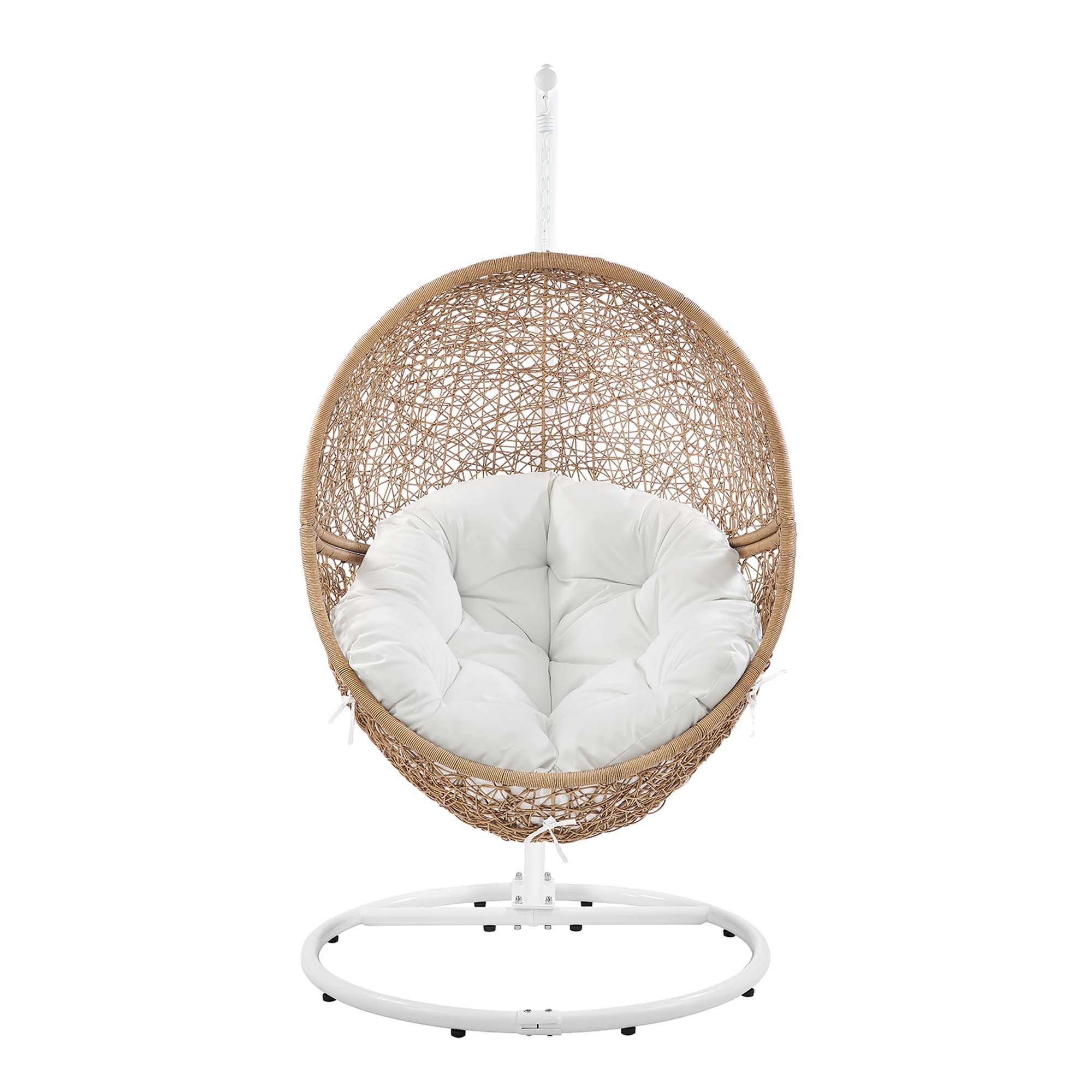 Modway Encase Outdoor Patio Rattan Swing Chair