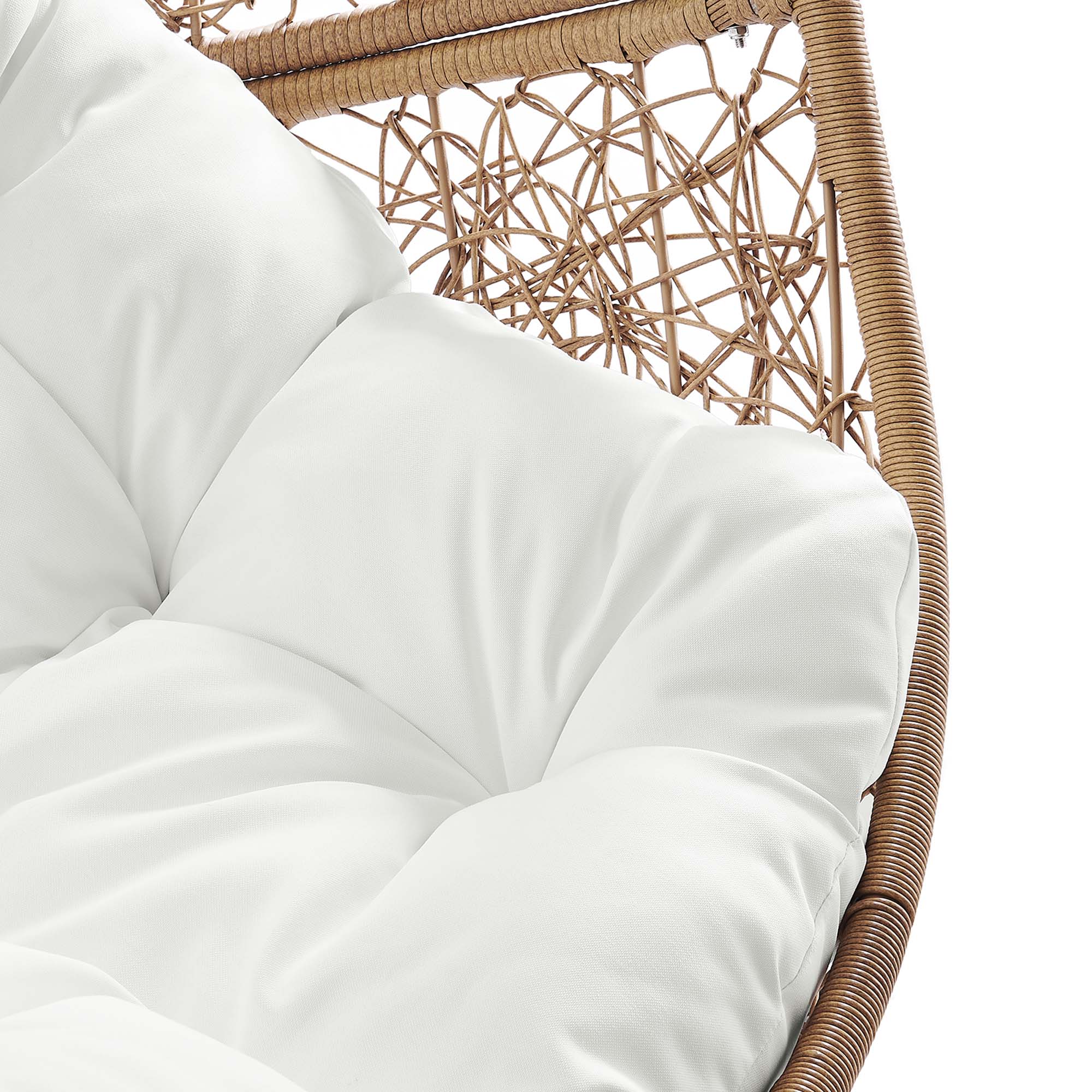 Modway Encase Outdoor Patio Rattan Swing Chair