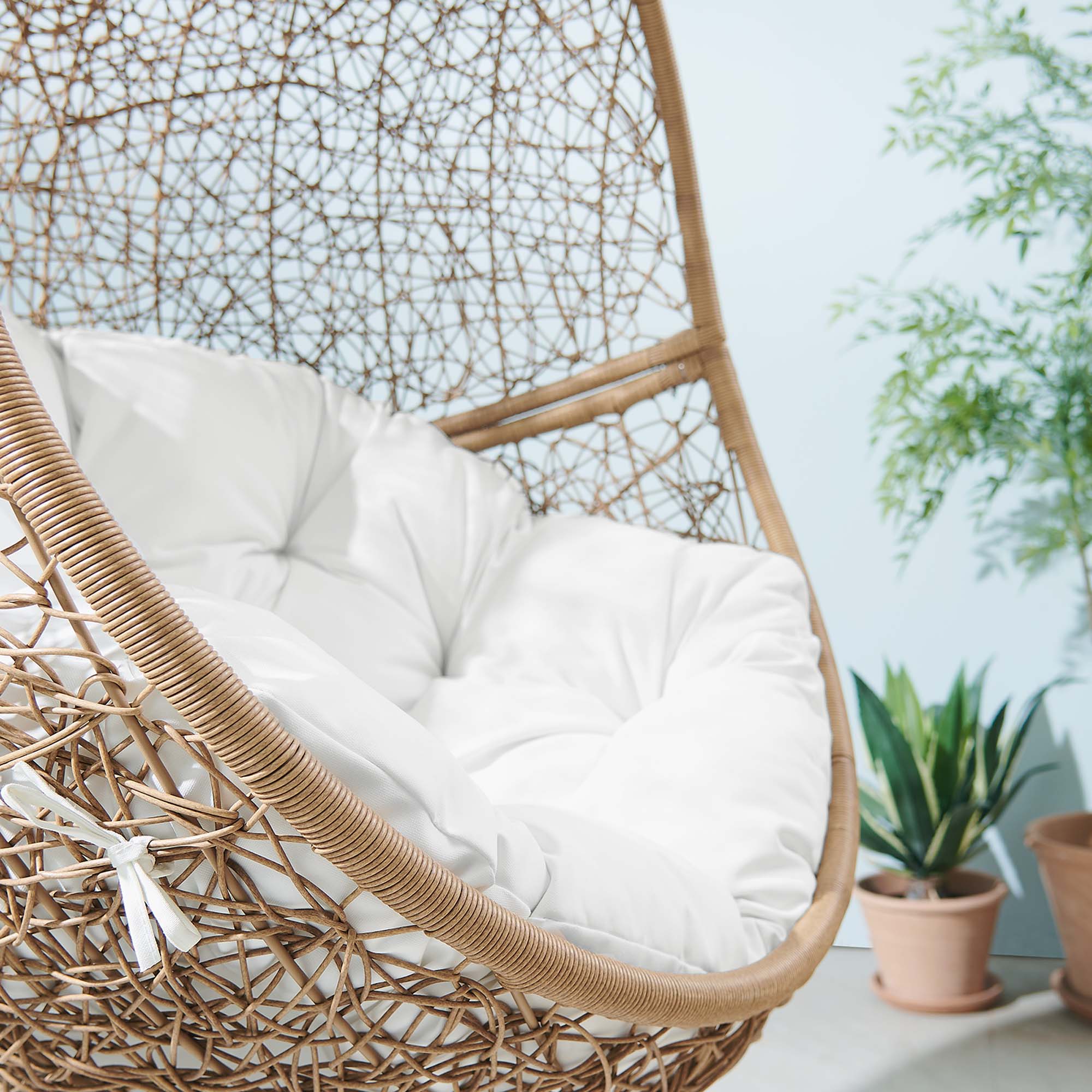 Modway Encase Outdoor Patio Rattan Swing Chair