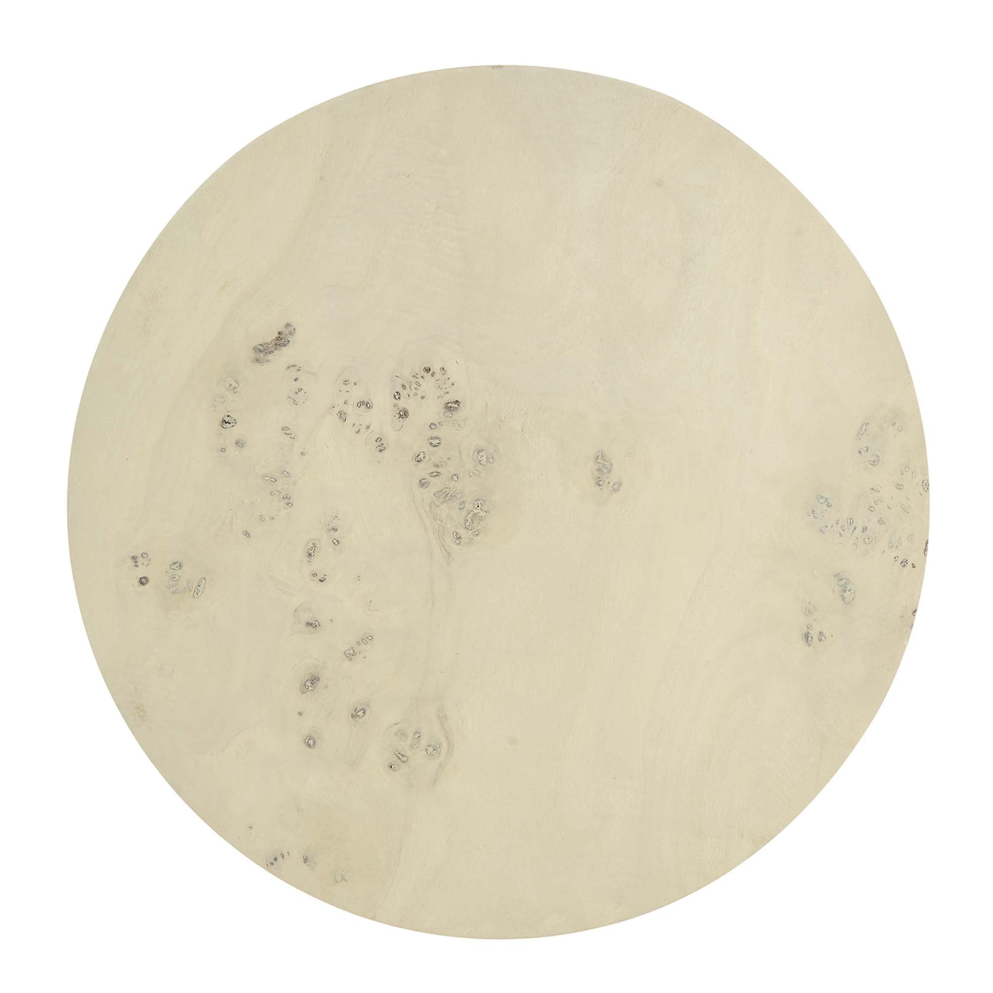 Modway Cosmos 16" Round Burl Wood Side Table