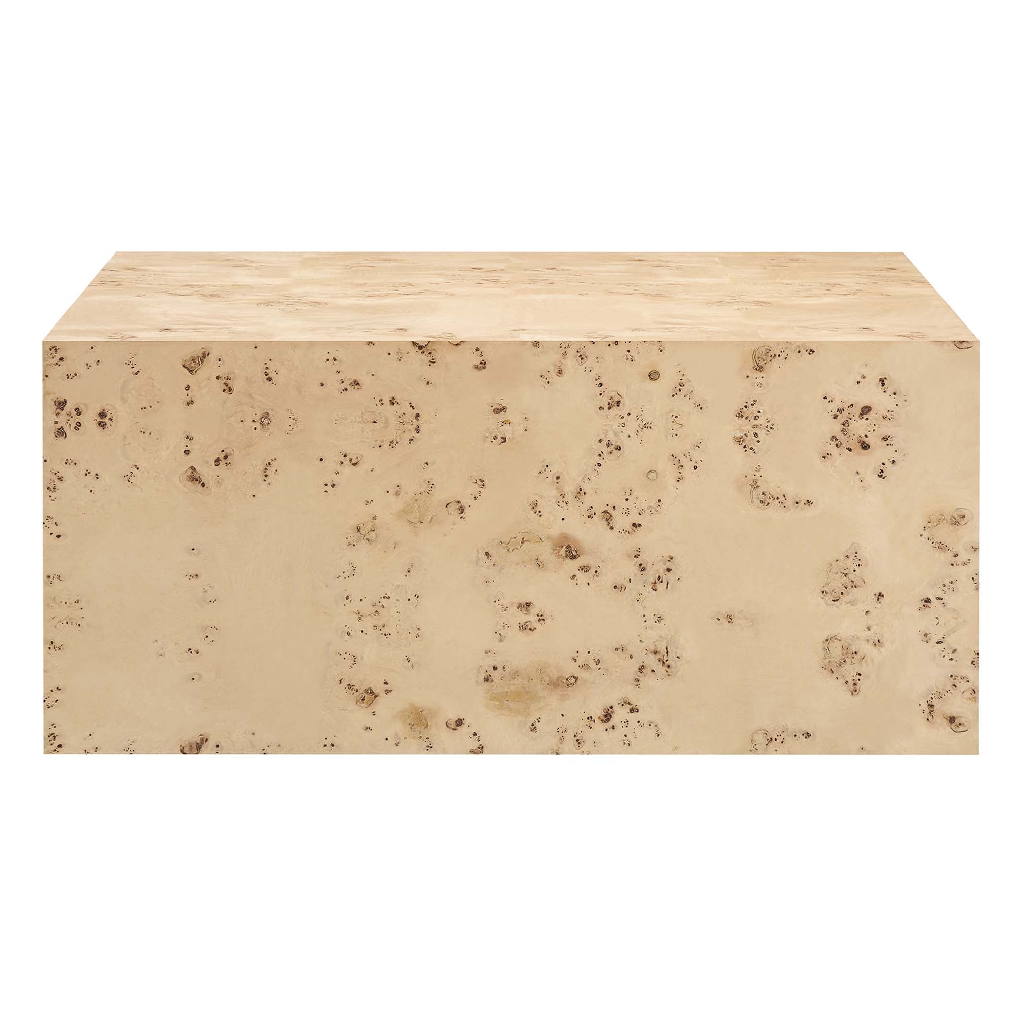 Modway Cosmos 36" Square Burl Wood Coffee Table