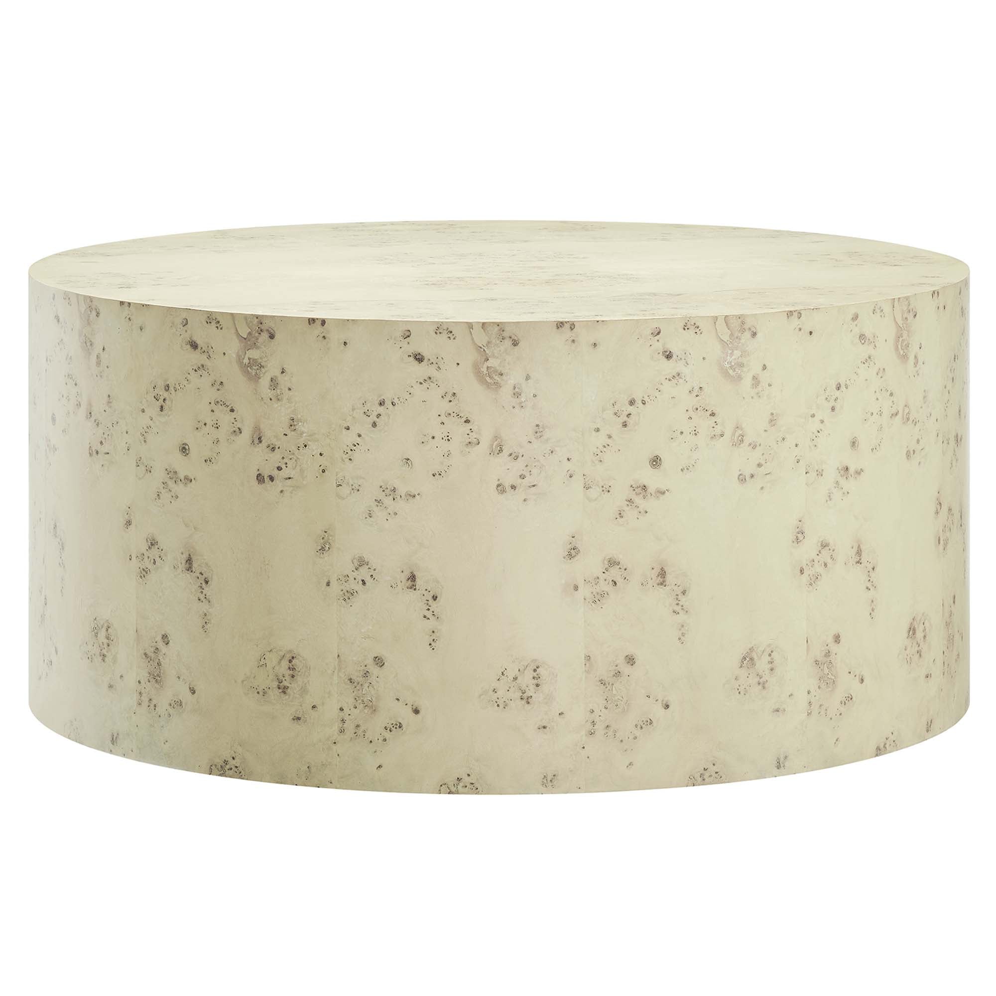 Modway Cosmos 35" Round Burl Wood Coffee Table