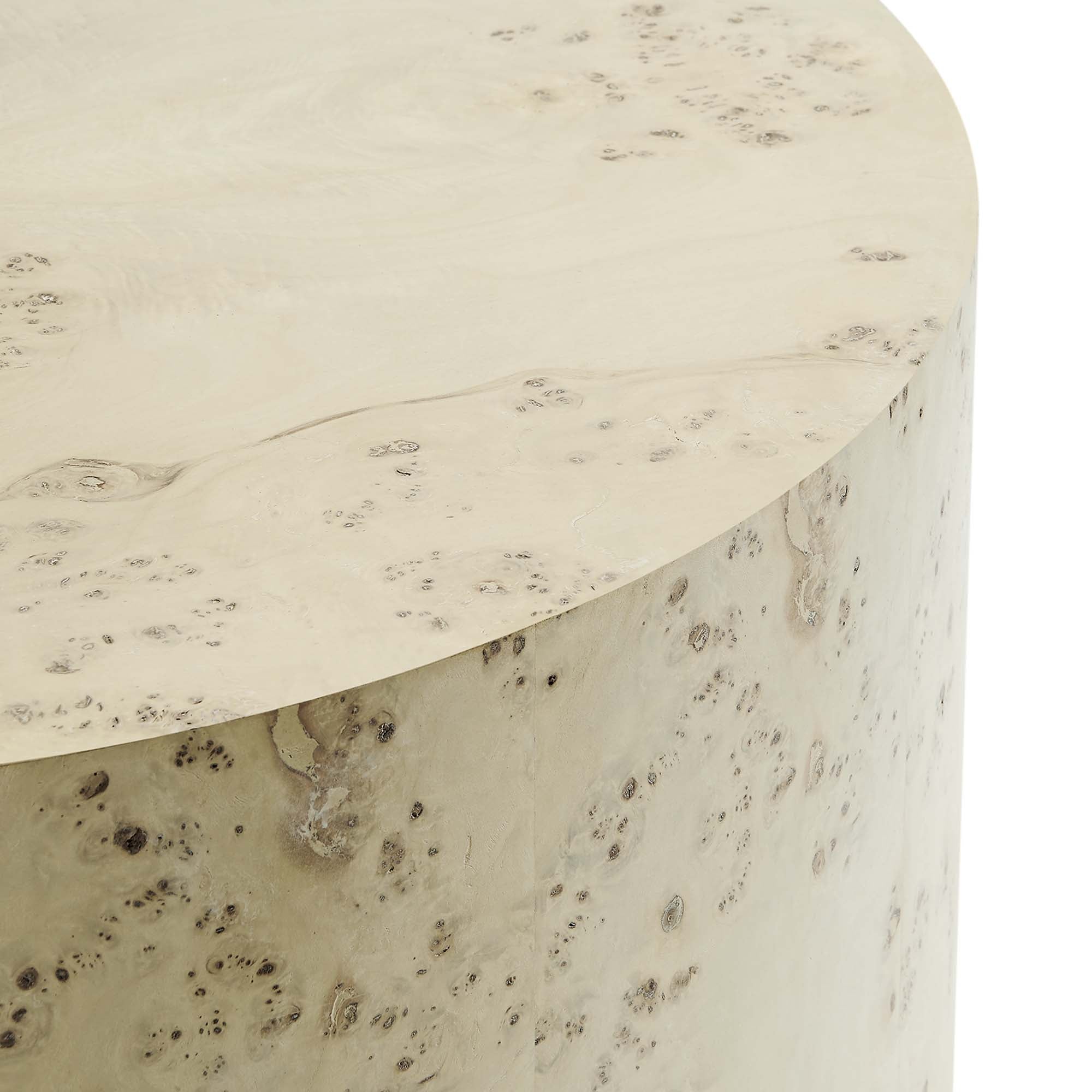 Modway Cosmos 35" Round Burl Wood Coffee Table