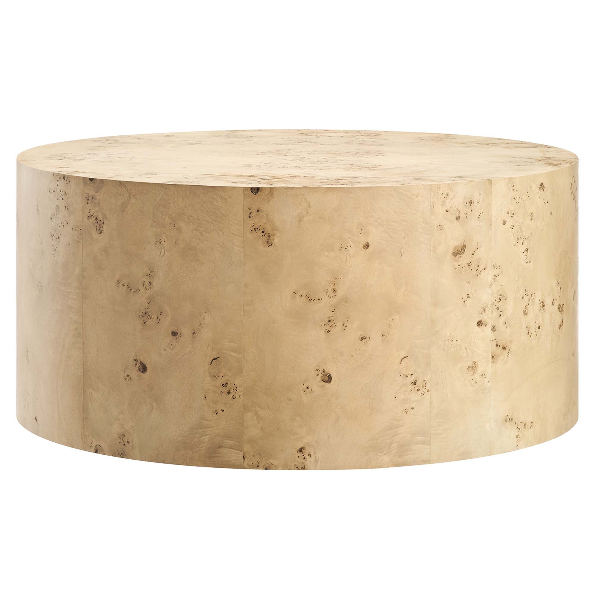 Modway Cosmos 35" Round Burl Wood Coffee Table