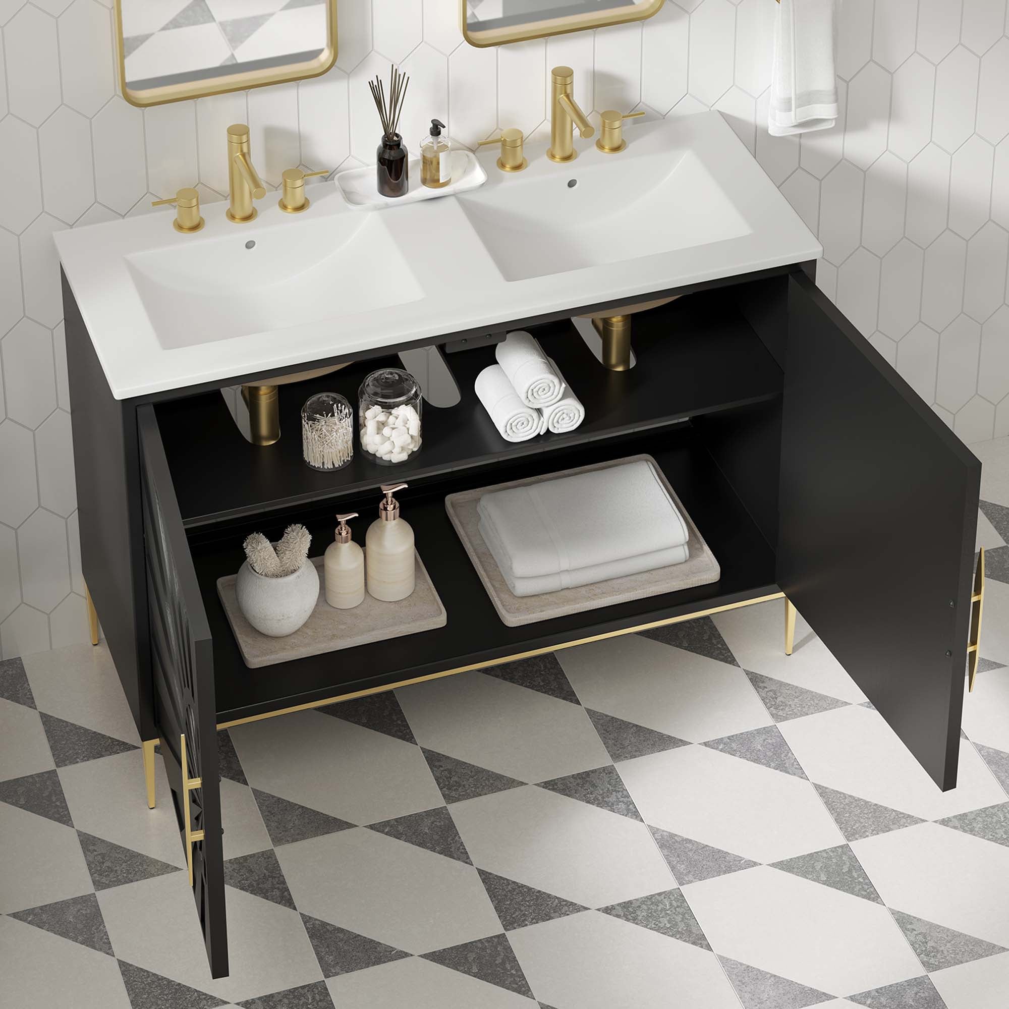 Modway Awaken 48" Double Sink Bathroom Vanity
