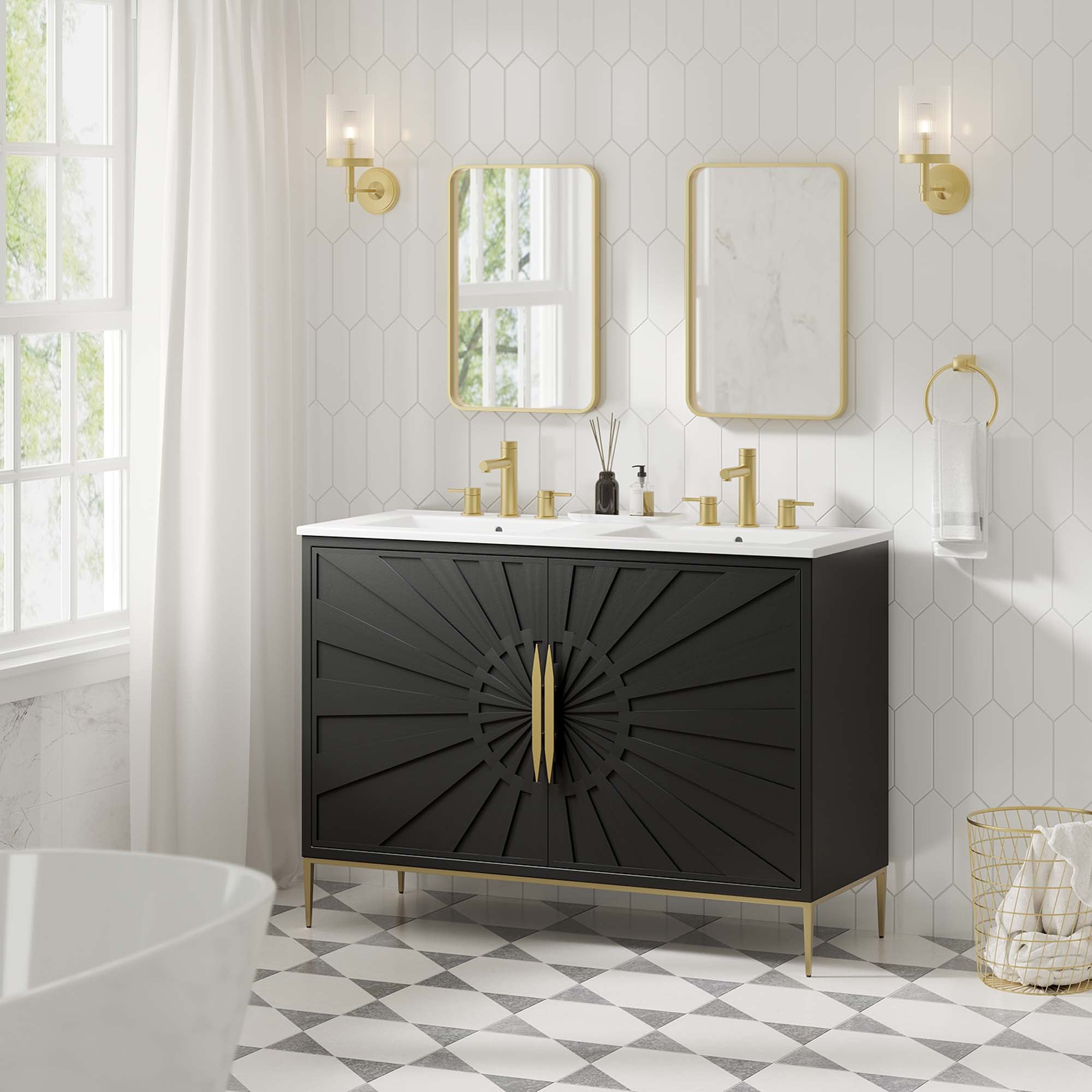 Modway Awaken 48" Double Sink Bathroom Vanity