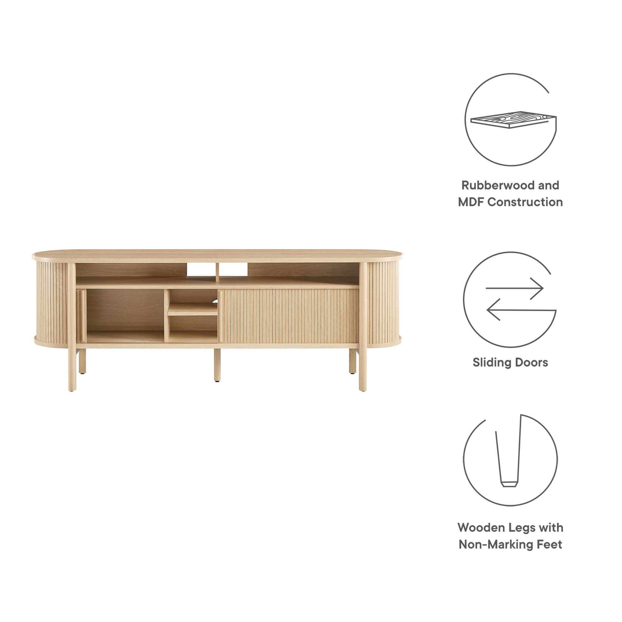 Modway Cadence 71" Curved TV Stand