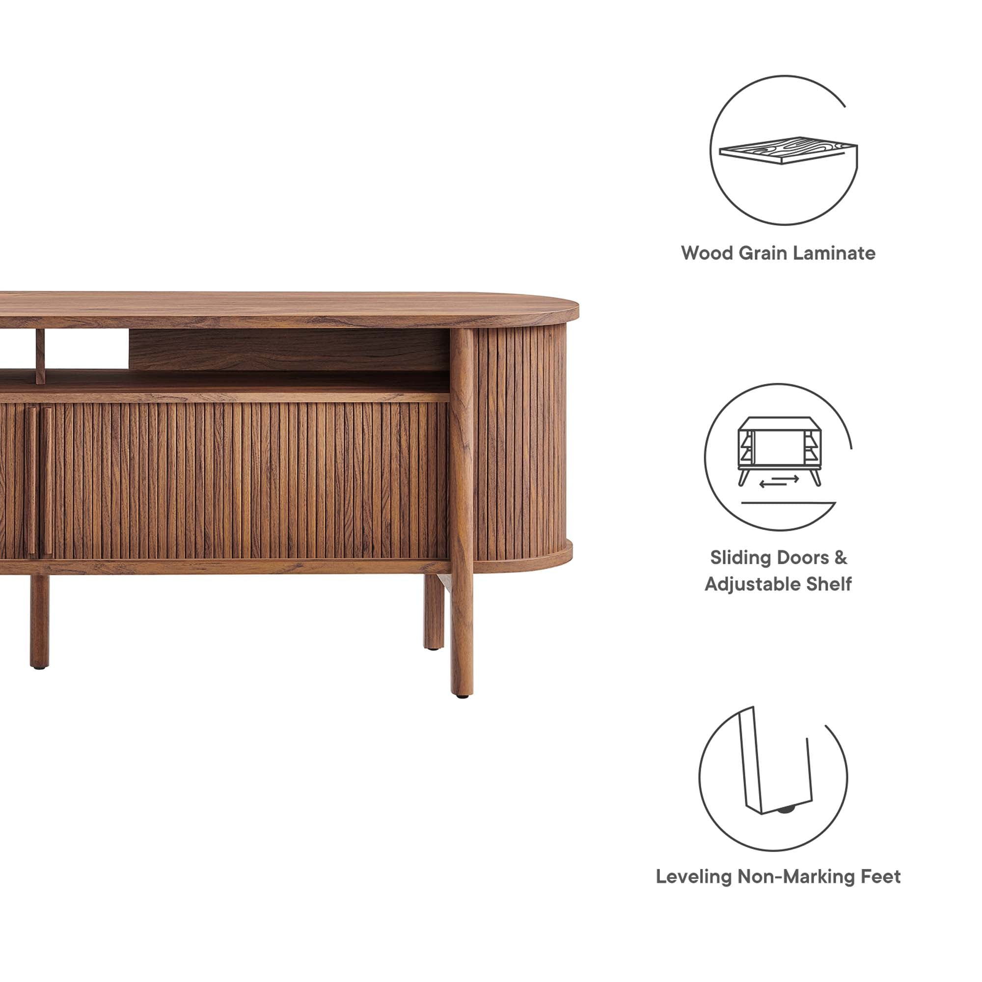 Modway Cadence 71" Curved TV Stand
