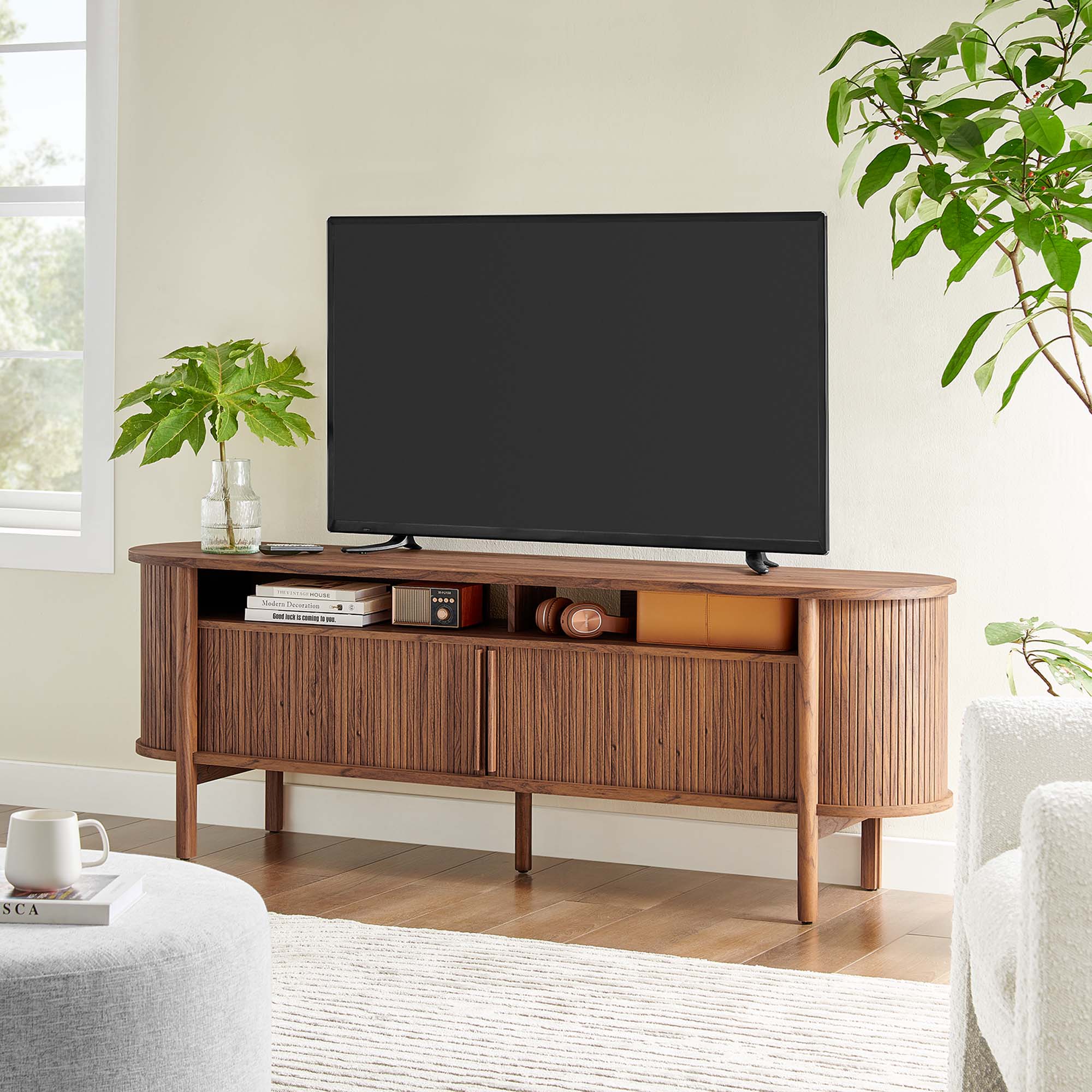 Modway Cadence 71" Curved TV Stand