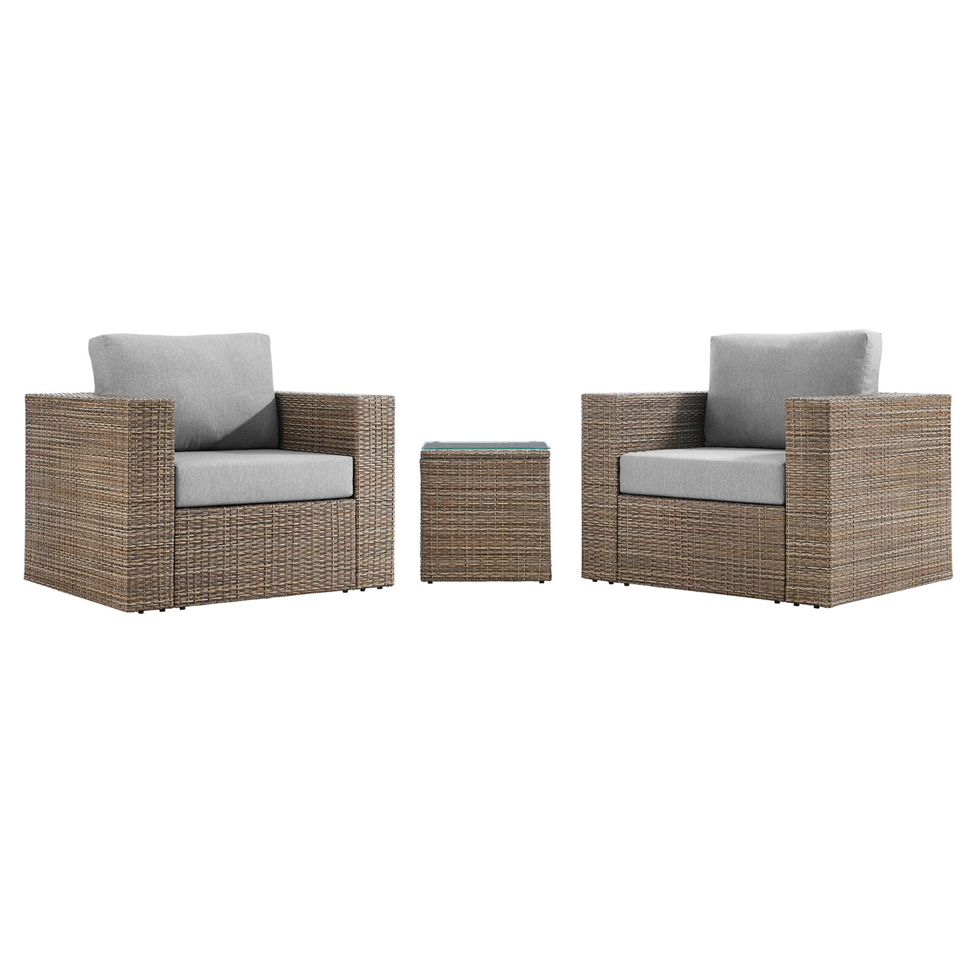 Modway Convene 3-Piece Outdoor Patio Furniture Set