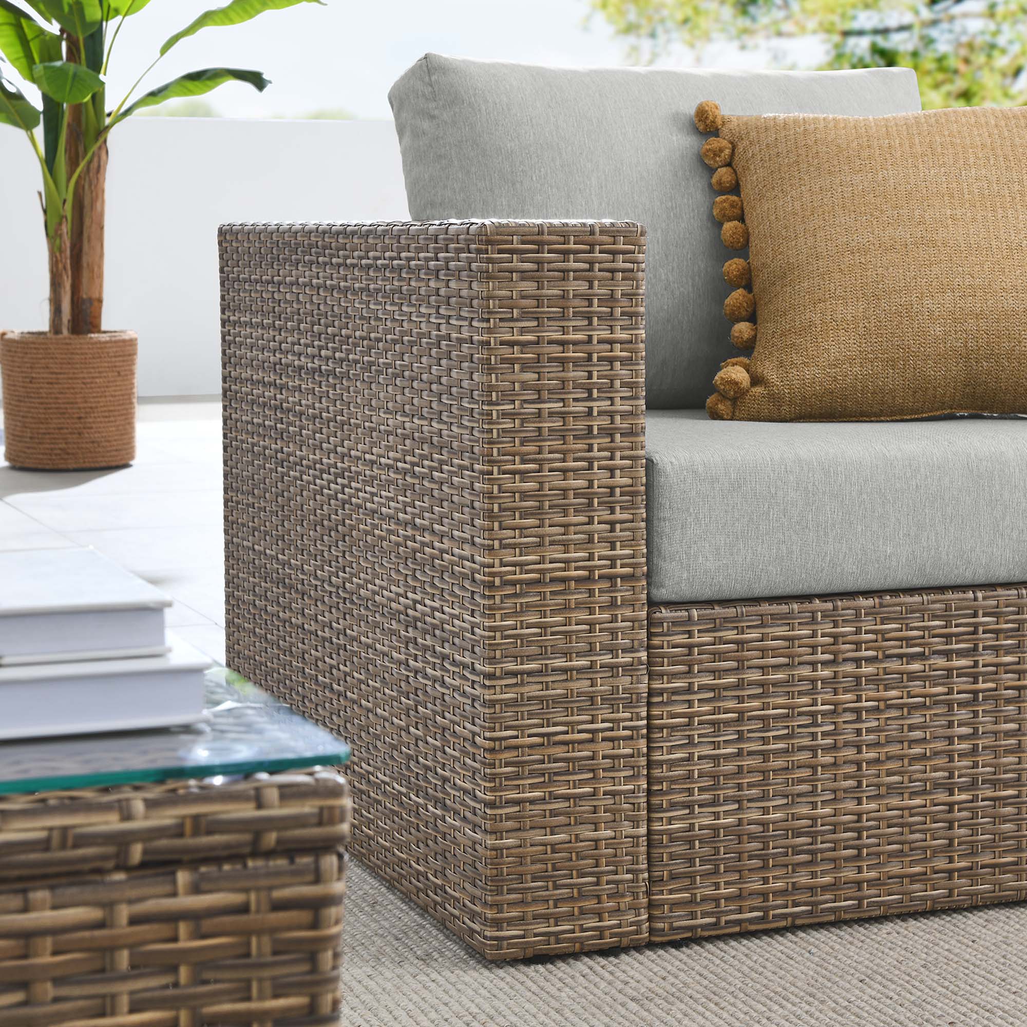 Modway Convene 3-Piece Outdoor Patio Furniture Set