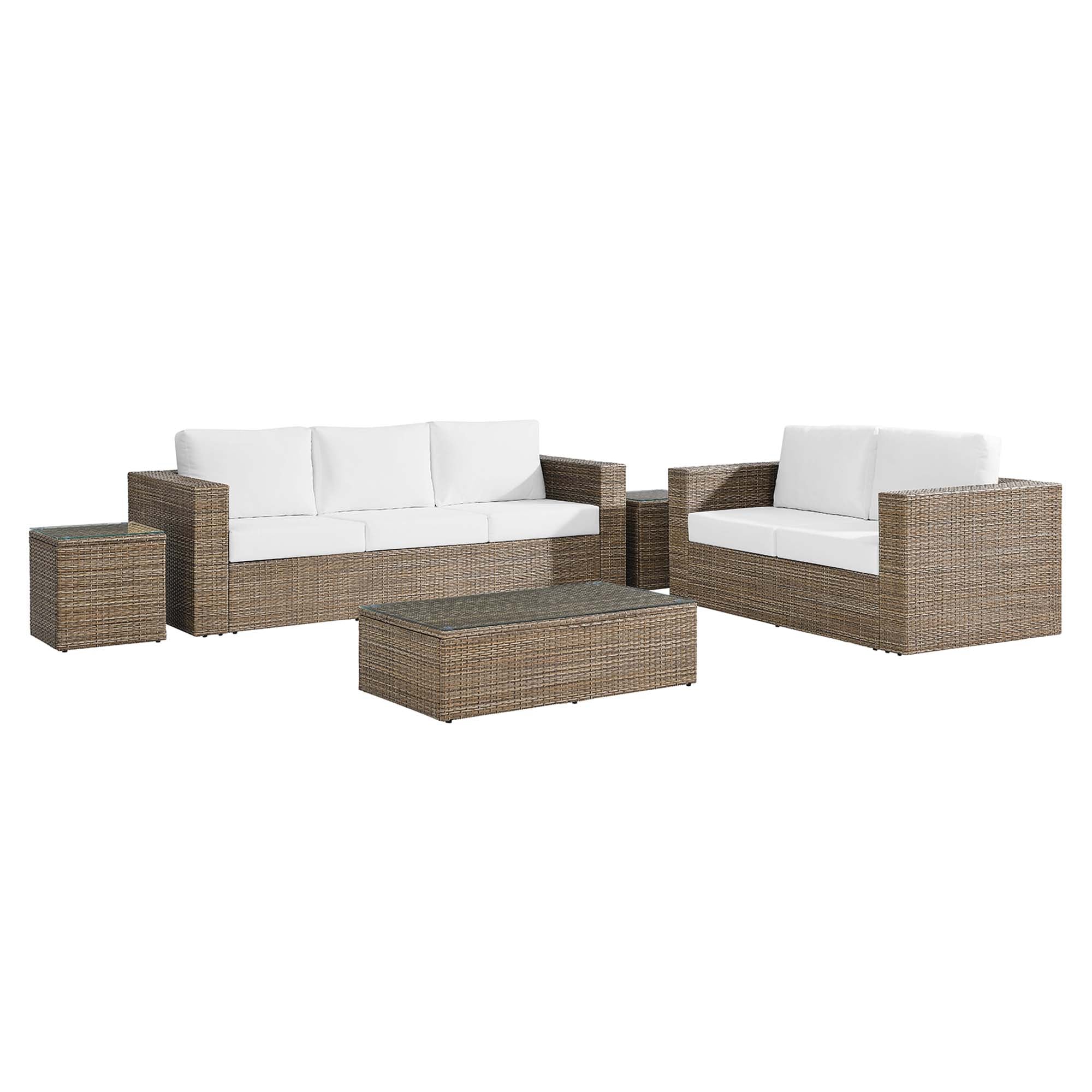 Modway Convene 5-Piece Outdoor Patio Furniture Set