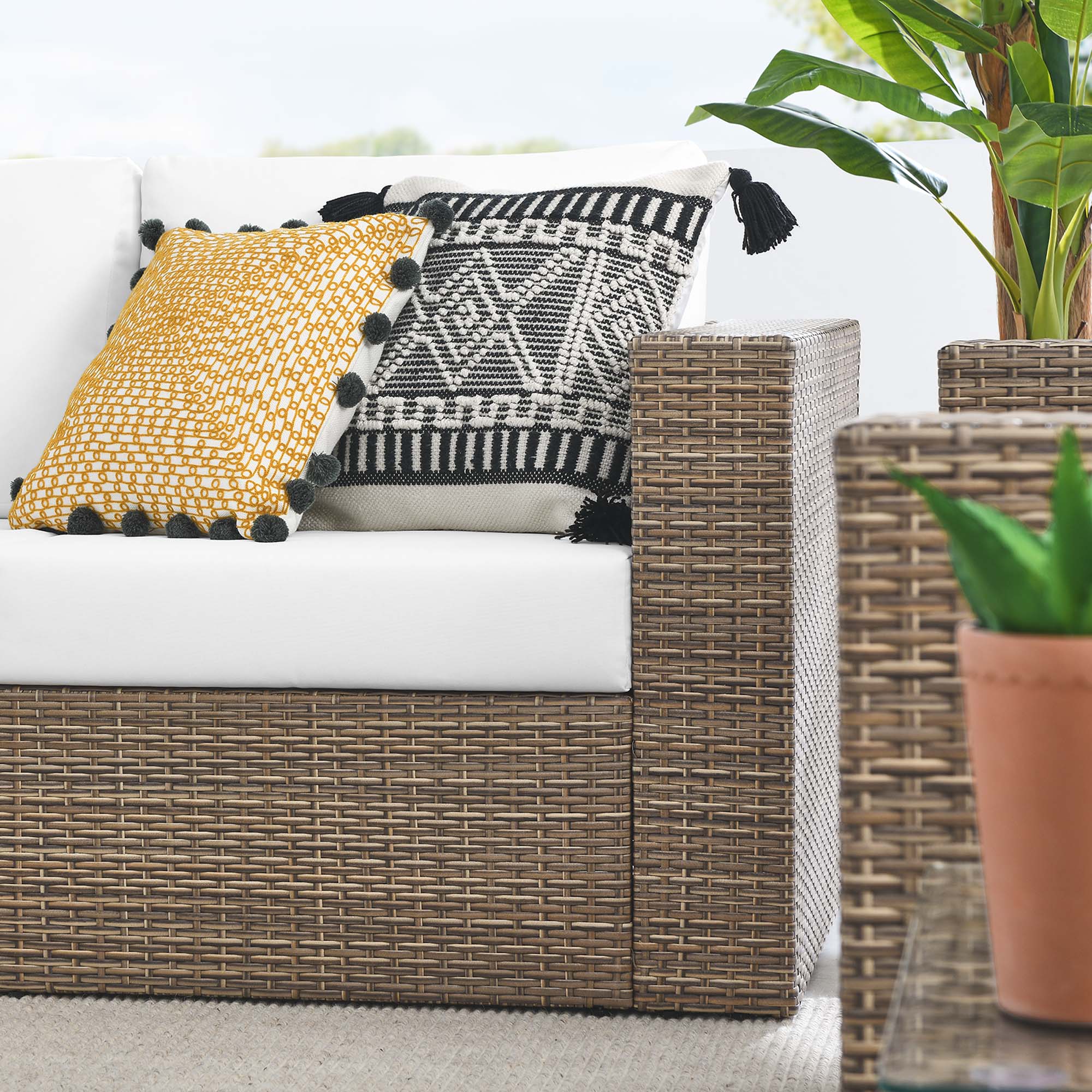 Modway Convene 5-Piece Outdoor Patio Furniture Set