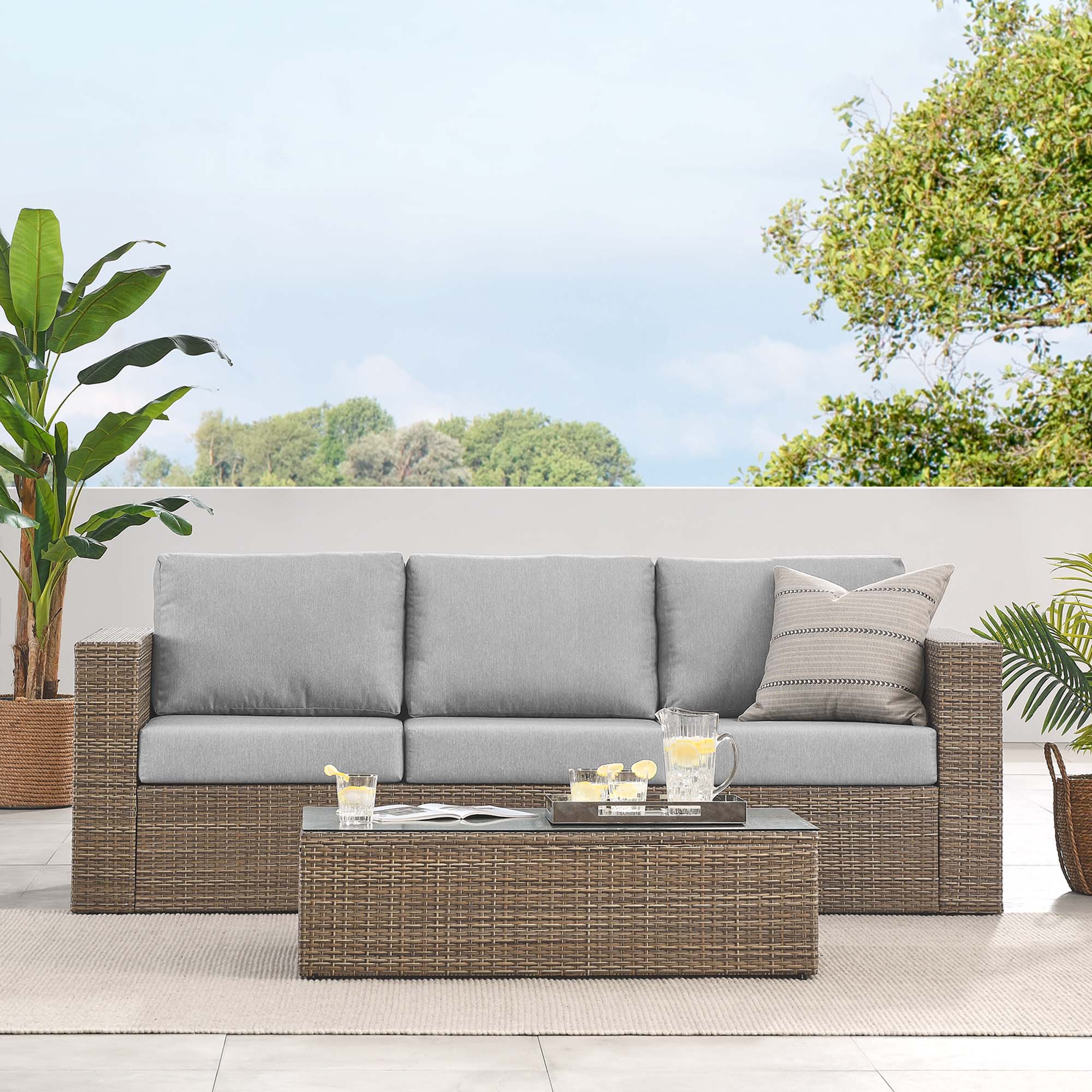 Modway Convene 2-Piece Outdoor Patio Furniture Set