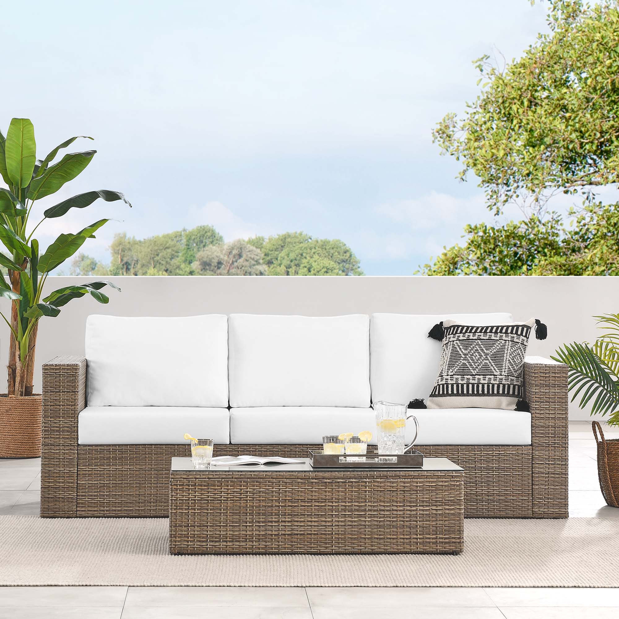 Modway Convene 2-Piece Outdoor Patio Furniture Set