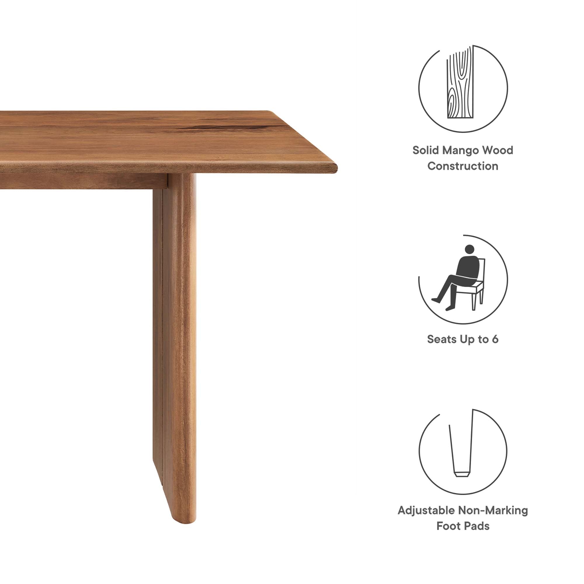 Modway Amistad 60" Wood Dining Table