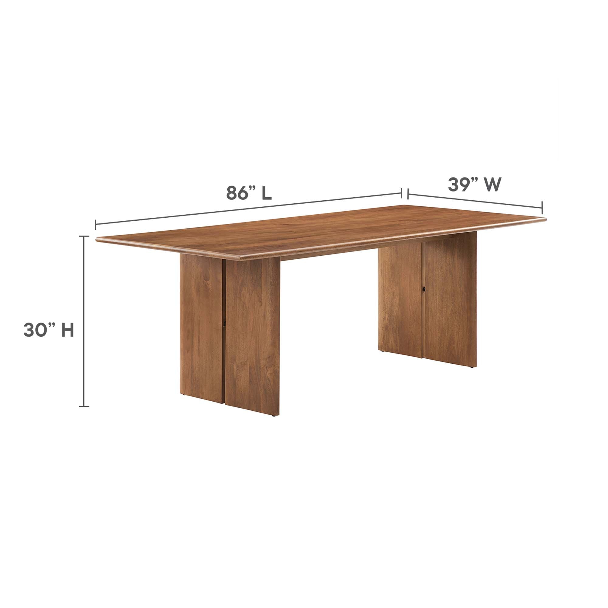 Modway Amistad 86" Wood Dining Table