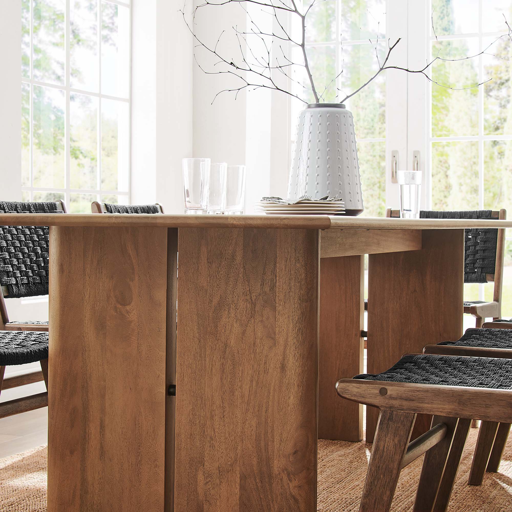 Modway Amistad 86" Wood Dining Table