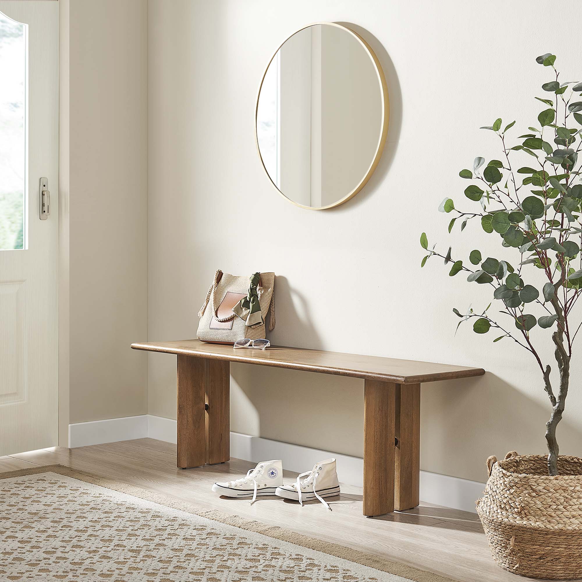 Modway Amistad 58" Wood Bench