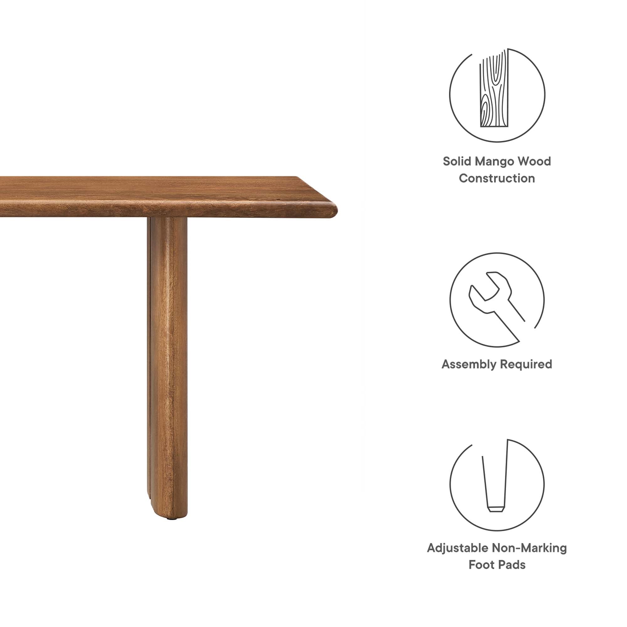 Modway Amistad 58" Wood Bench