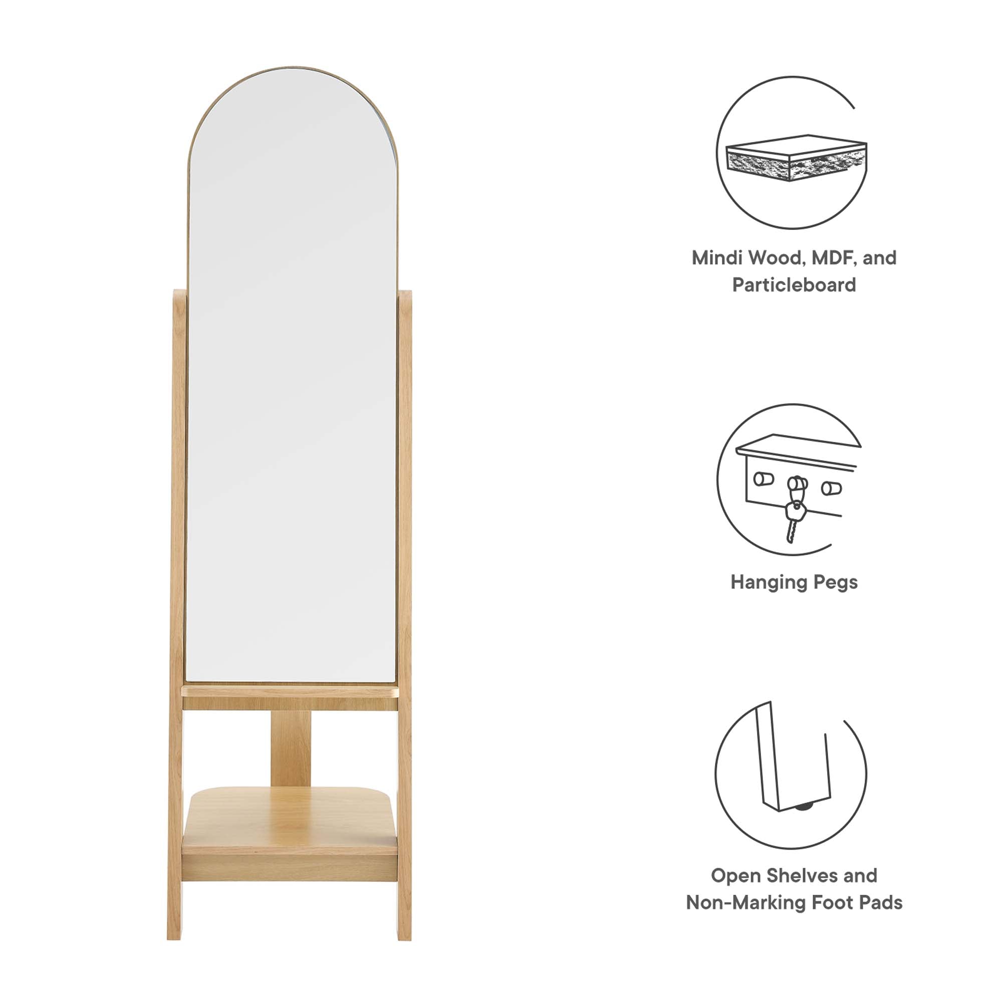 Modway Ascend Standing Mirror