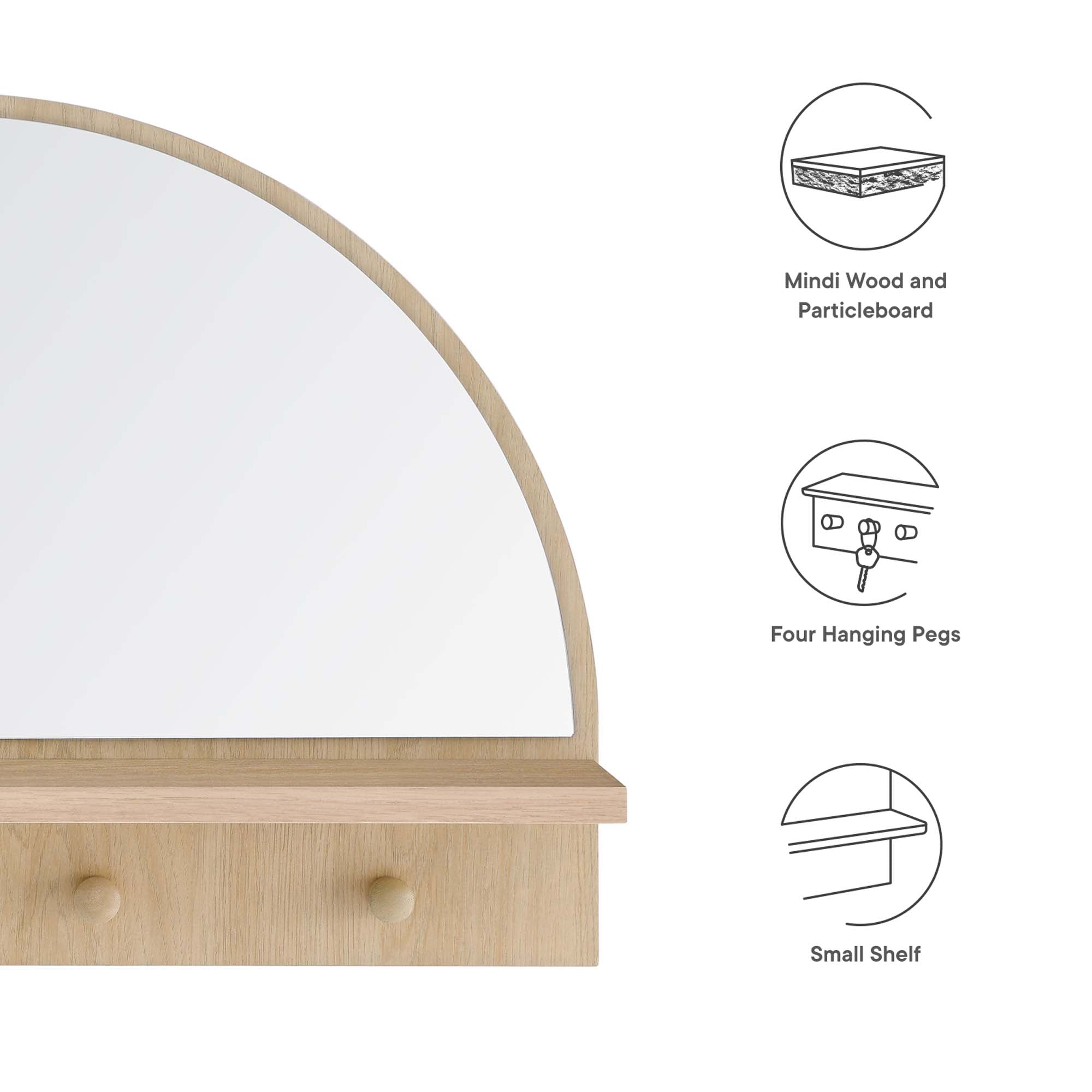 Modway Moonbeam Arched Mirror