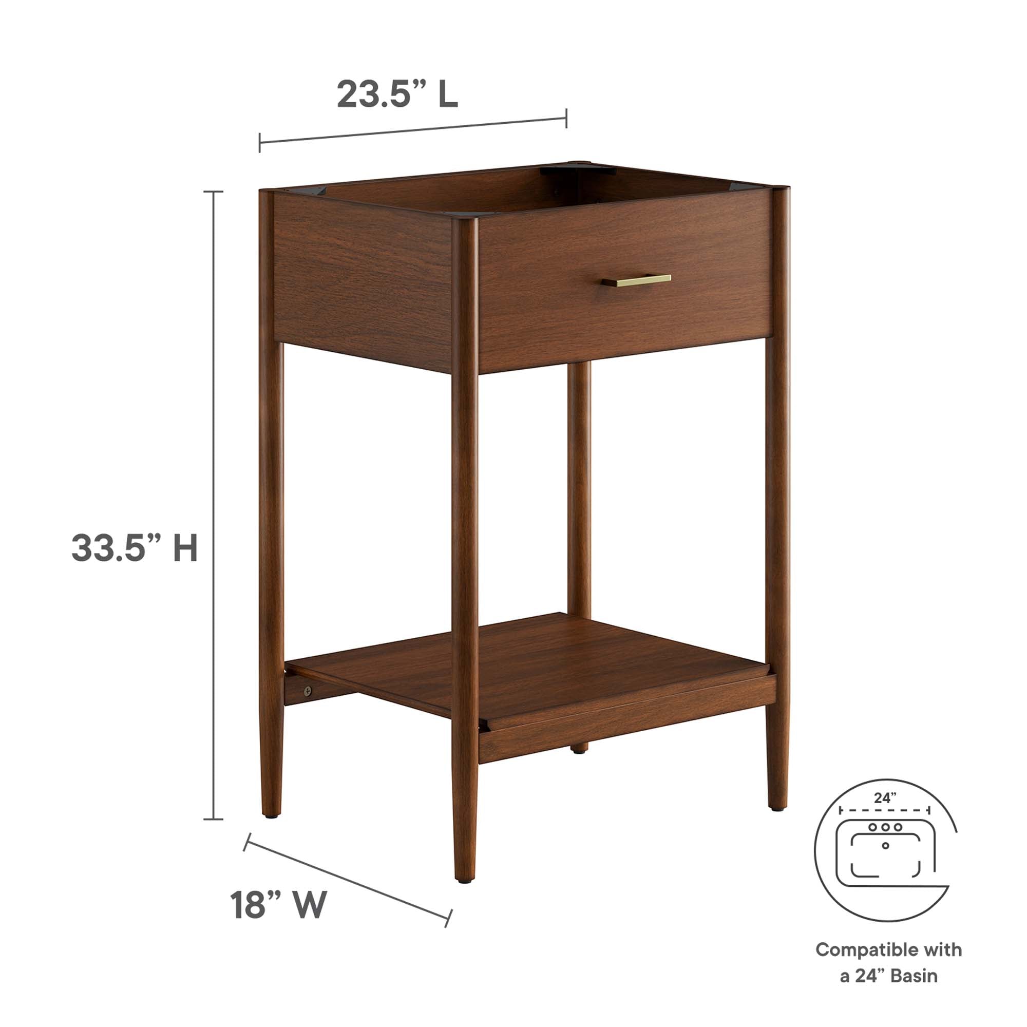 Modway Zaire 24" Bathroom Vanity Cabinet (Sink Basin Not Included)