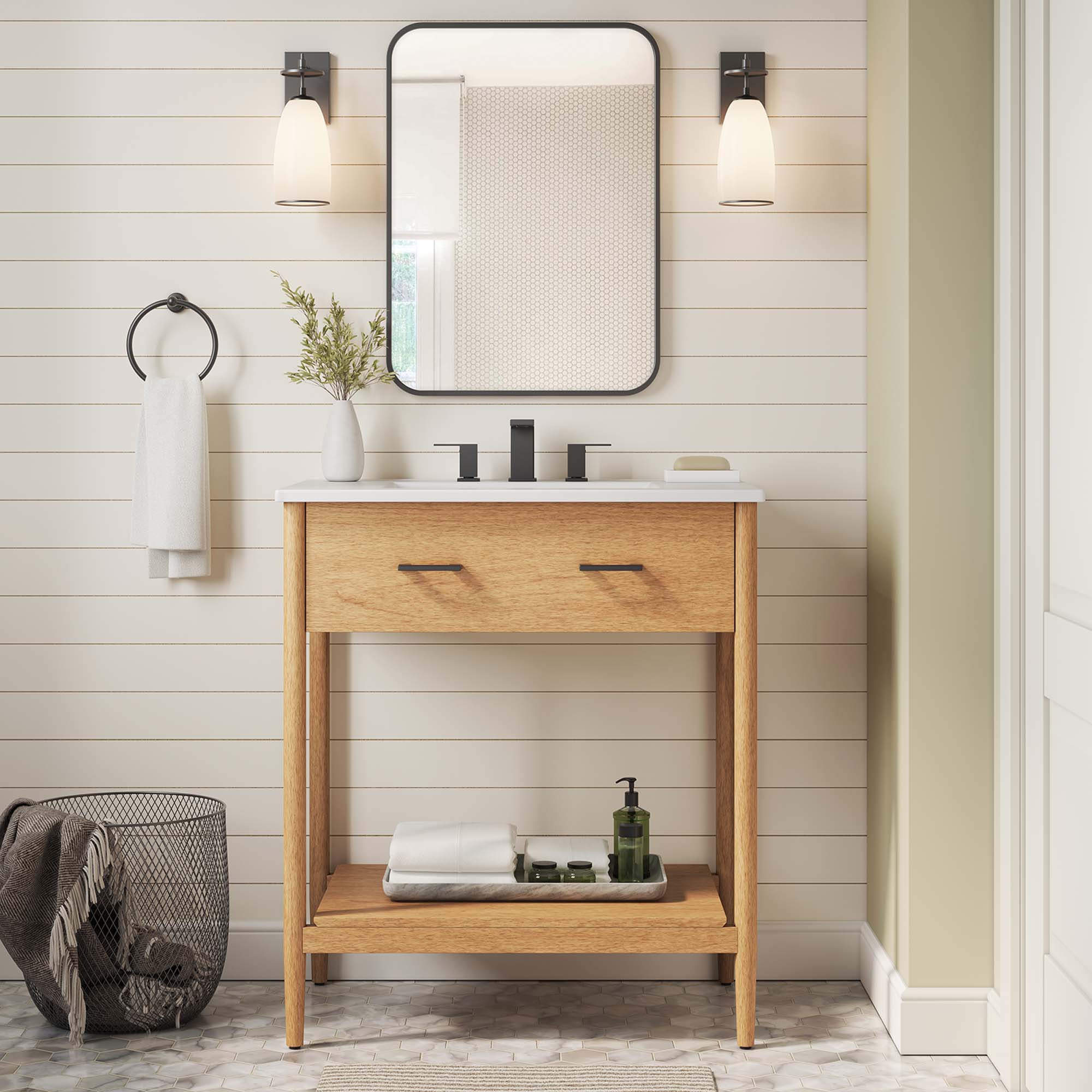 Modway Zaire 30" Bathroom Vanity Cabinet (Sink Basin Not Included)