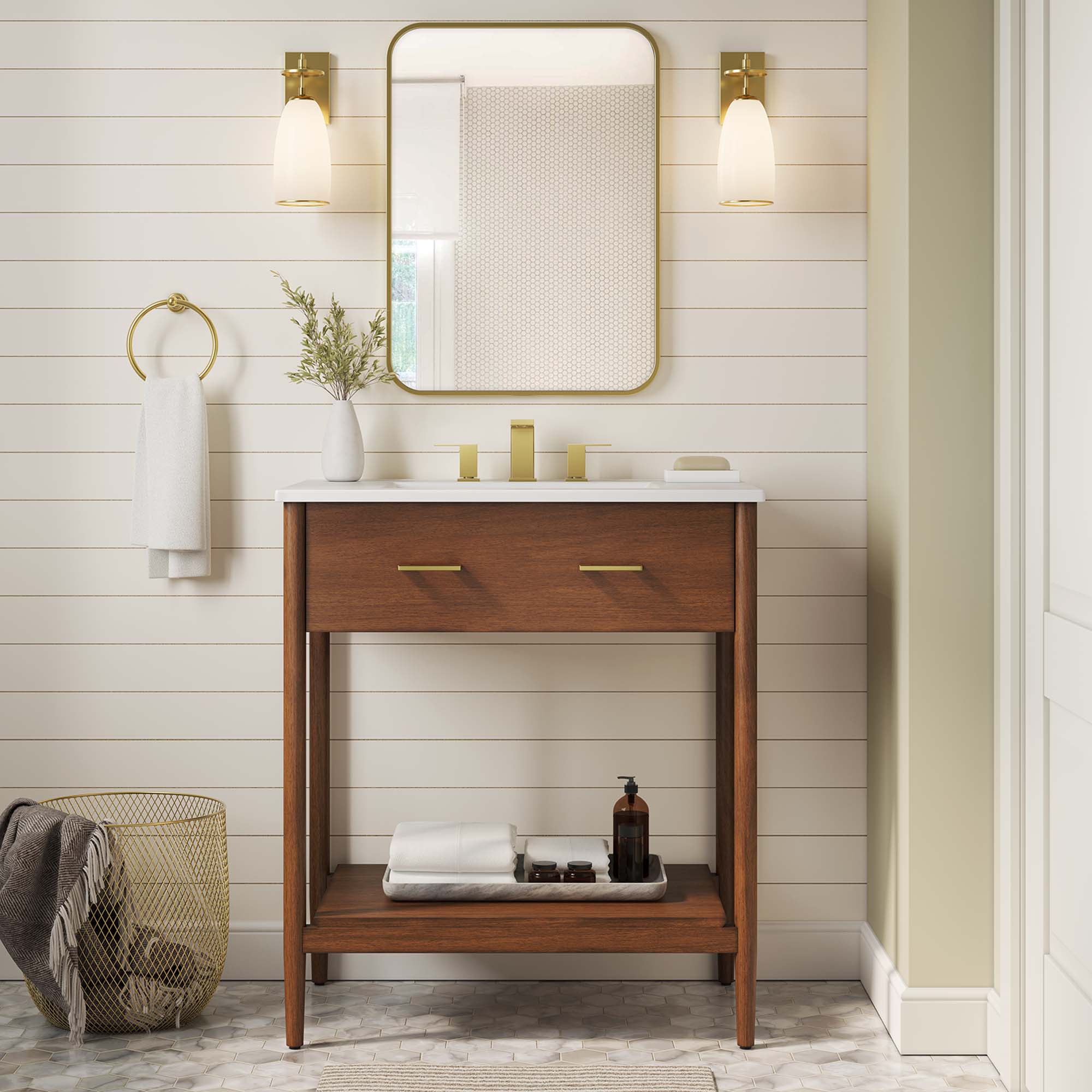 Modway Zaire 30" Bathroom Vanity Cabinet (Sink Basin Not Included)