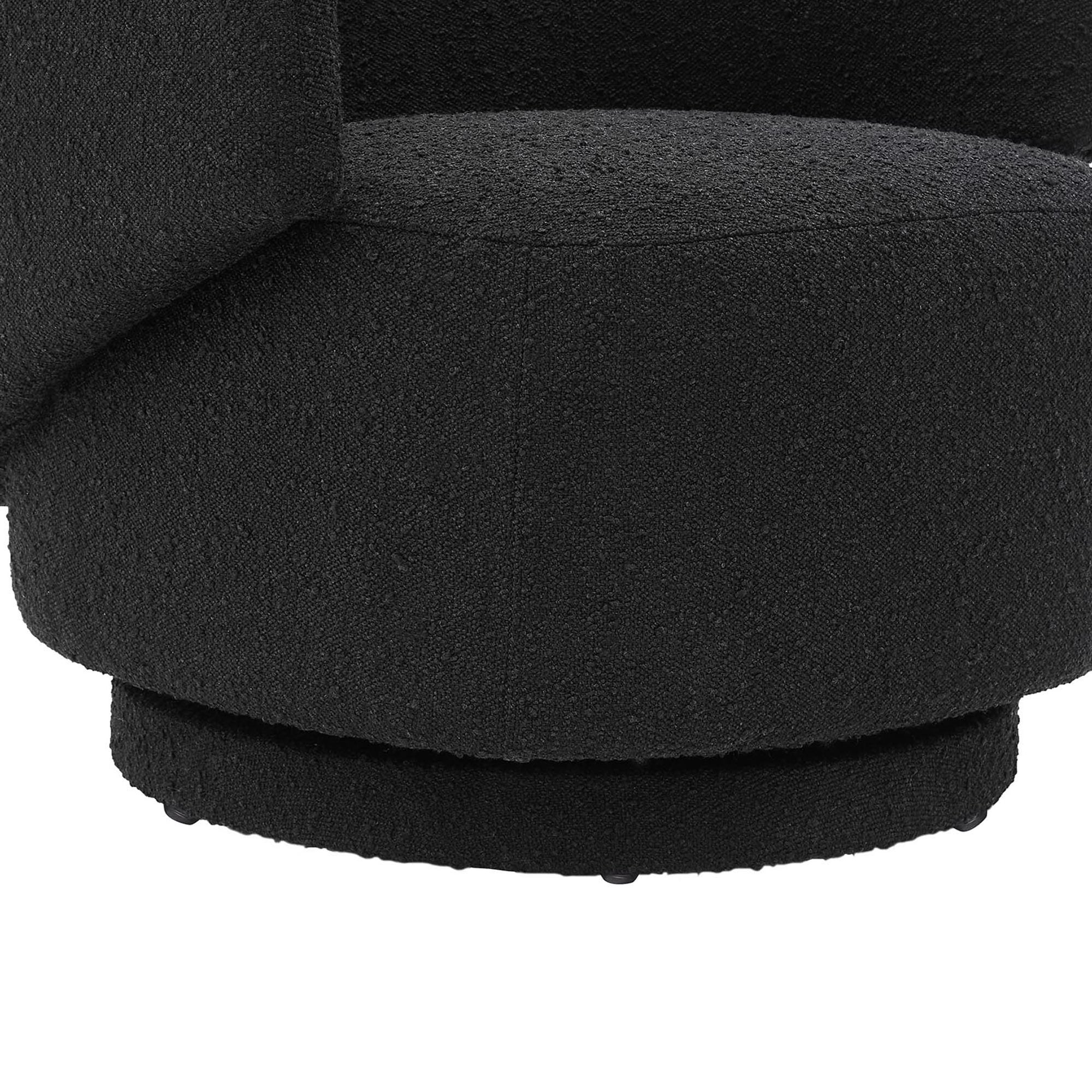 Modway Celestia Boucle Fabric Swivel Chair
