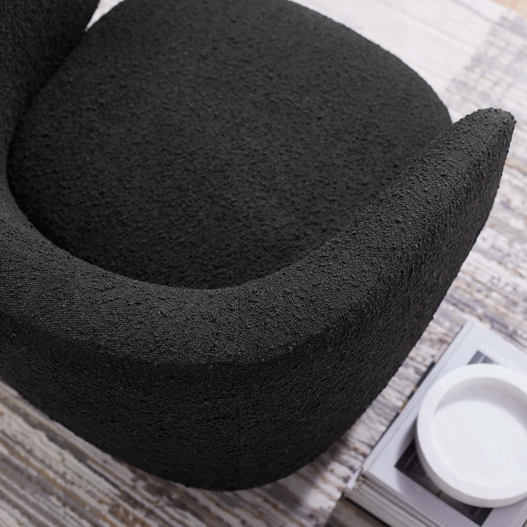 Modway Celestia Boucle Fabric Swivel Chair