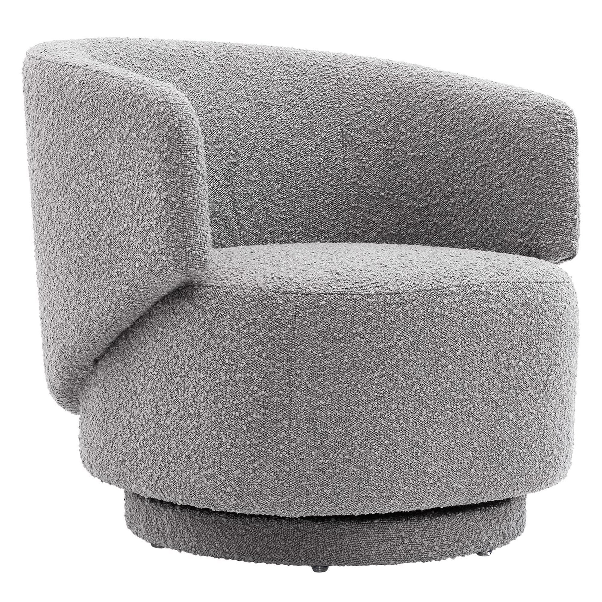 Modway Celestia Boucle Fabric Swivel Chair