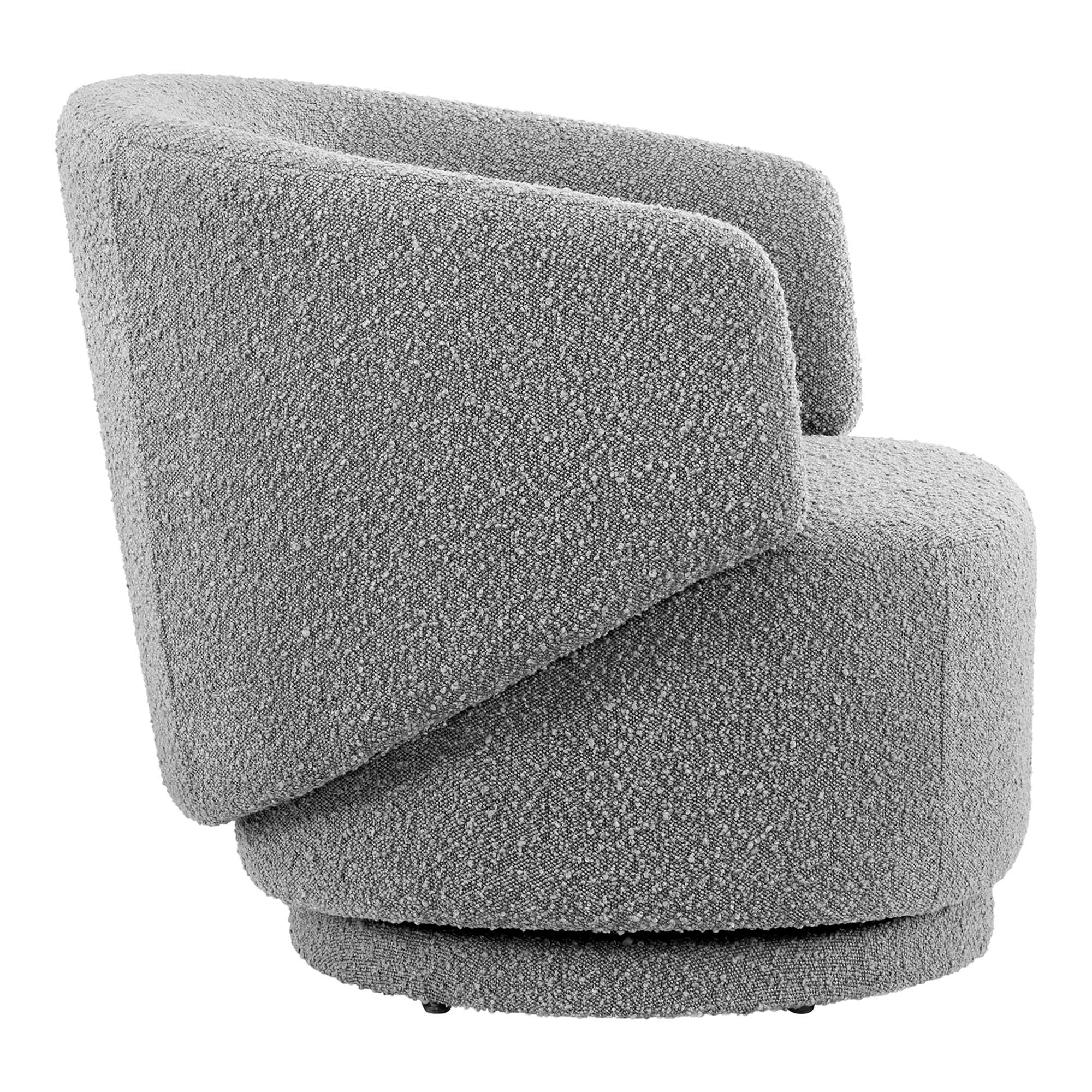 Modway Celestia Boucle Fabric Swivel Chair