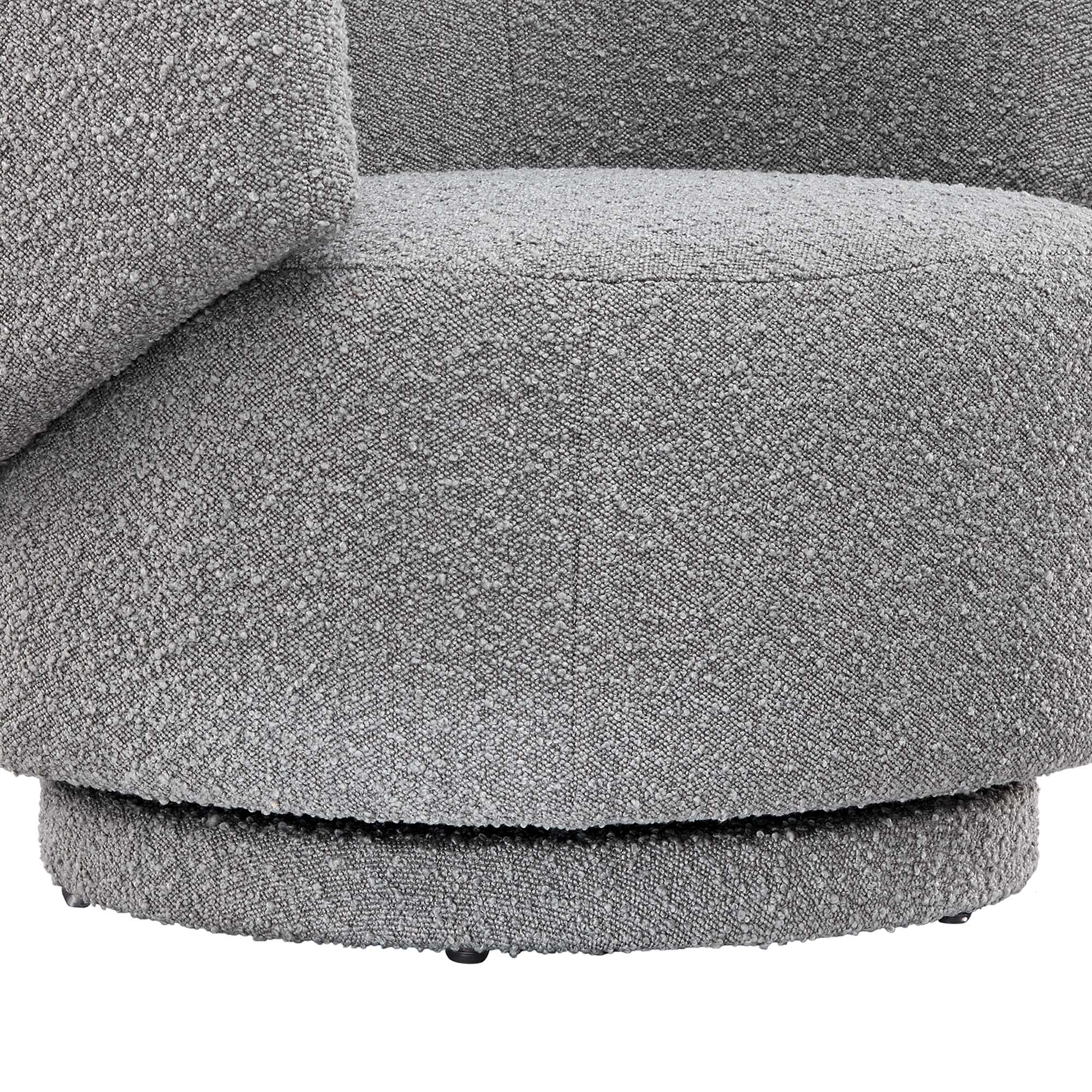 Modway Celestia Boucle Fabric Swivel Chair