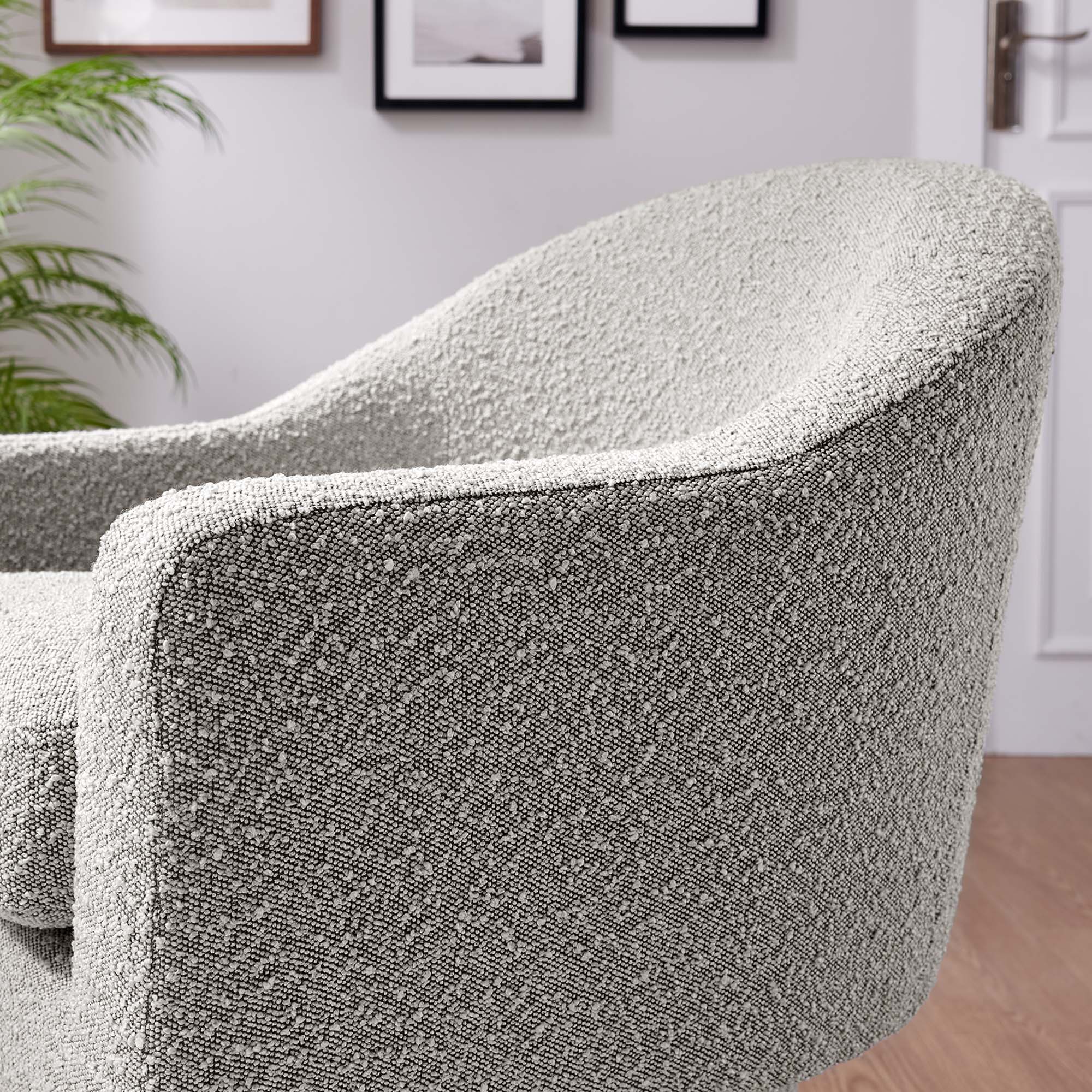 Modway Astral Boucle Fabric Swivel Chair