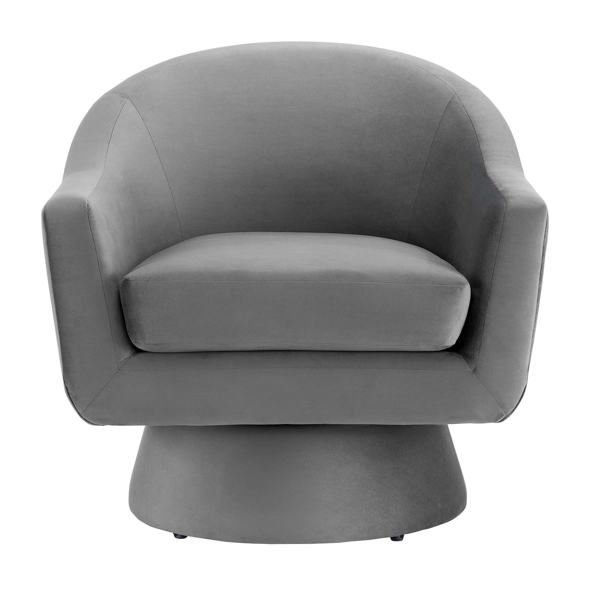 Modway Astral Performance Velvet Fabric and Wood Swivel Chair