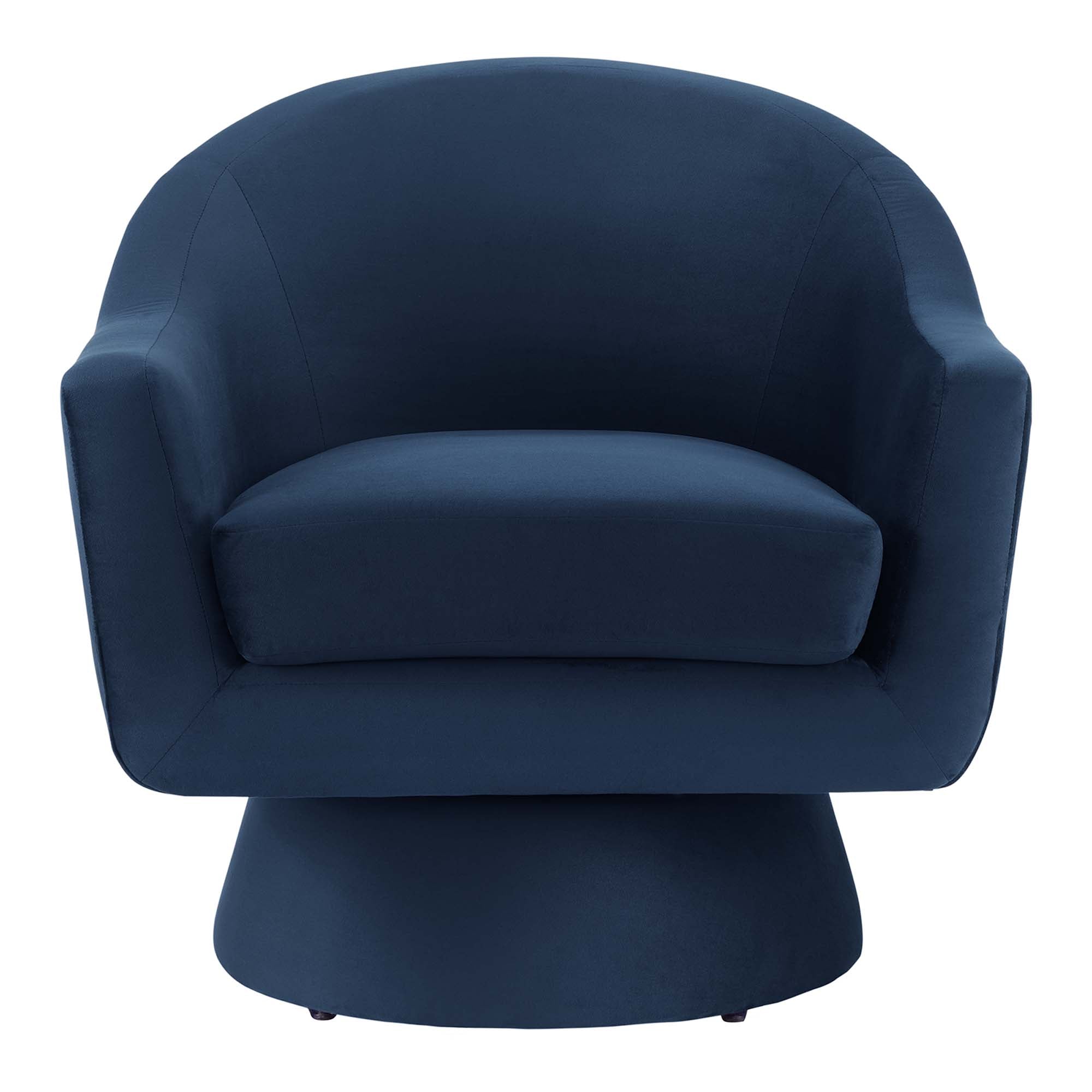 Modway Astral Performance Velvet Fabric and Wood Swivel Chair