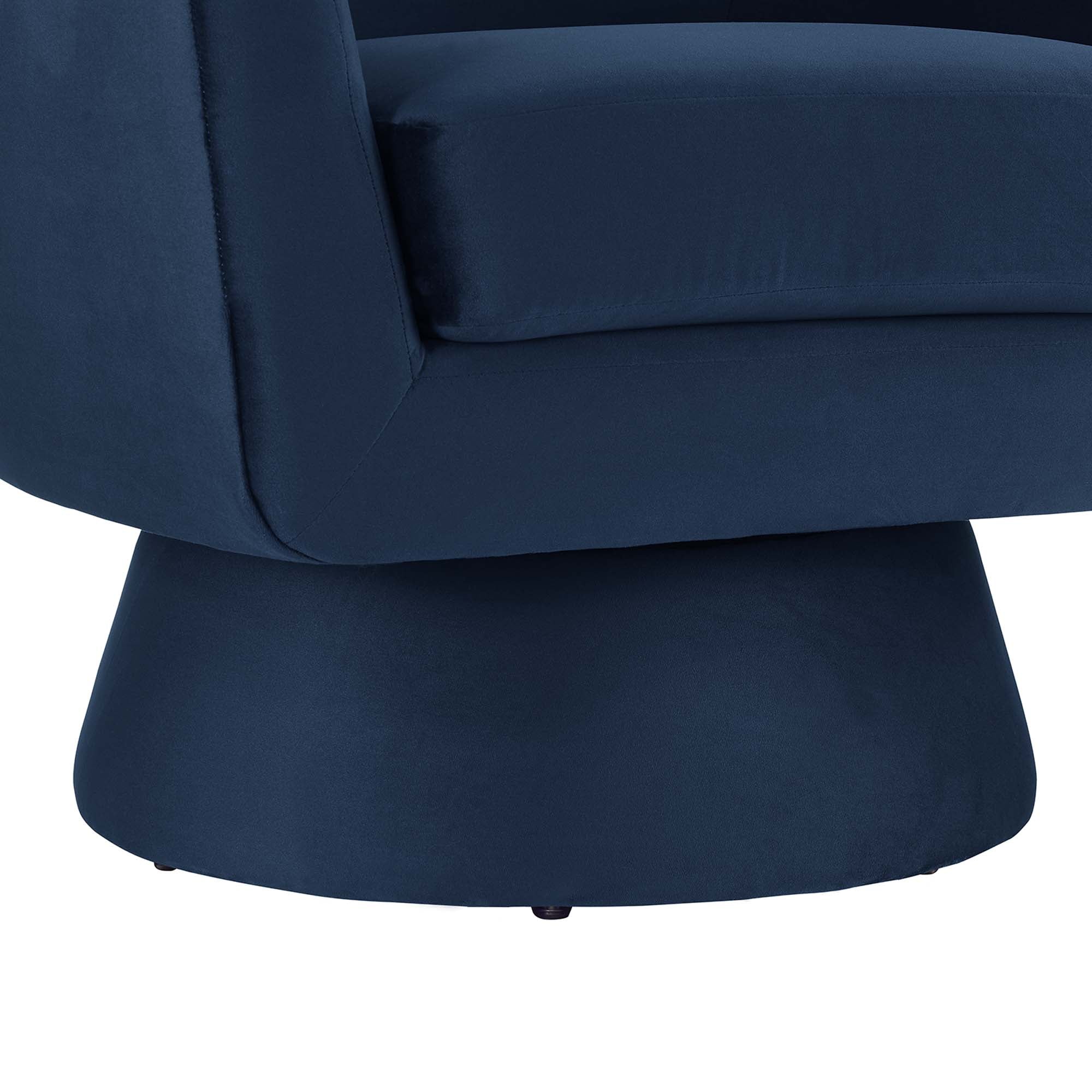Modway Astral Performance Velvet Fabric and Wood Swivel Chair