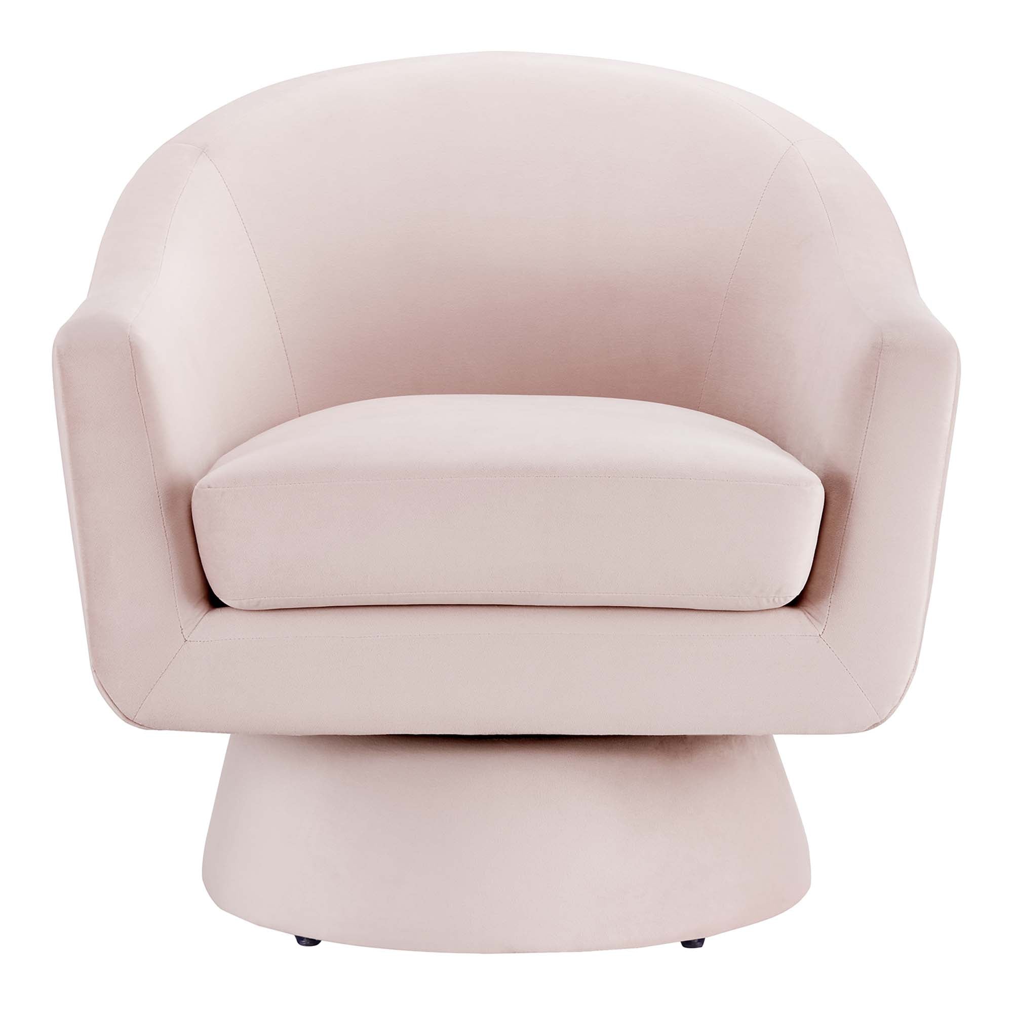 Modway Astral Performance Velvet Fabric and Wood Swivel Chair