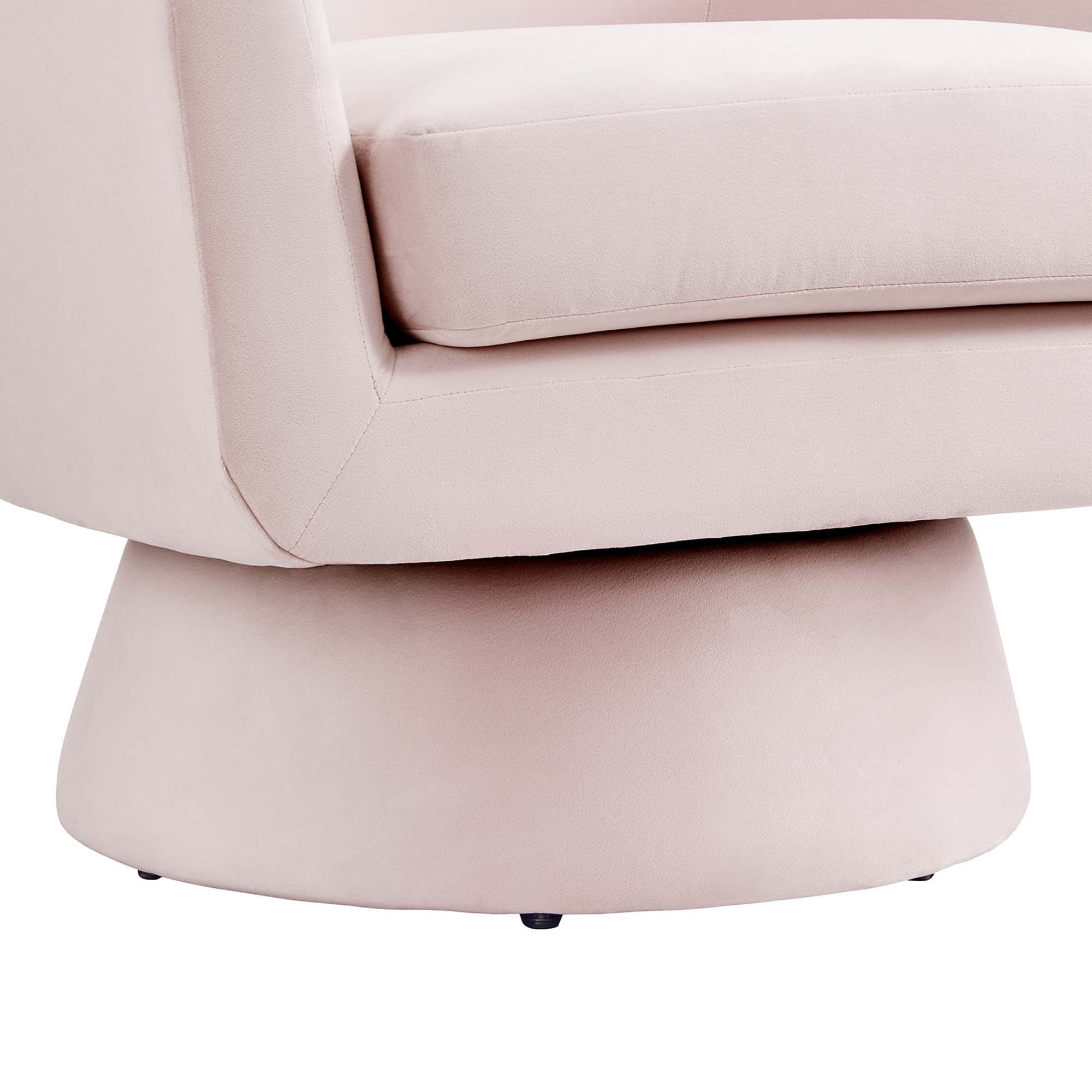 Modway Astral Performance Velvet Fabric and Wood Swivel Chair