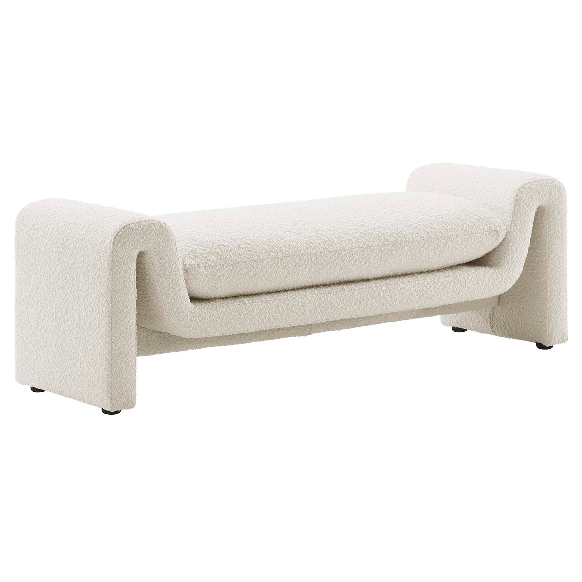Modway Waverly Boucle Fabric Bench